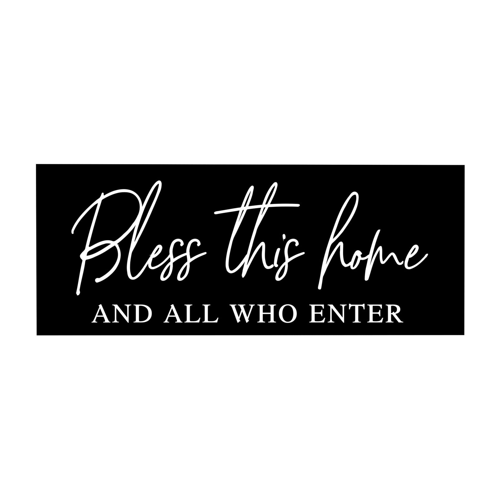 Inspirational Bible Quote Tabletop and Wall Decoration 10x4 - Bless This Home - LifeSong Milestones