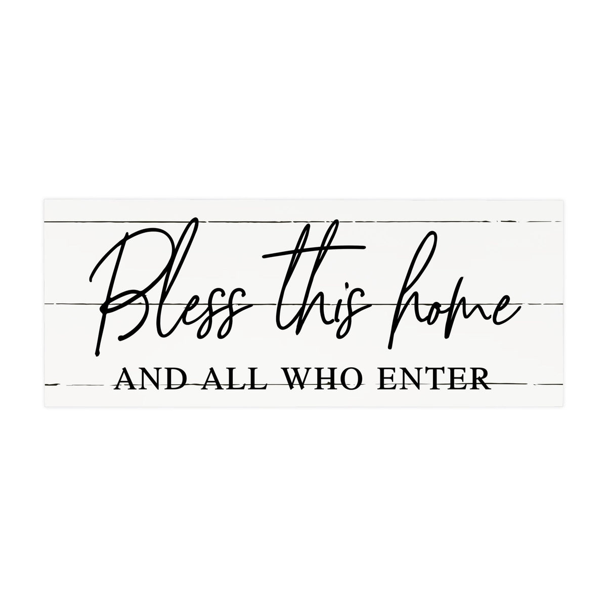 Inspirational Bible Quote Tabletop and Wall Decoration 10x4 - Bless This Home - LifeSong Milestones