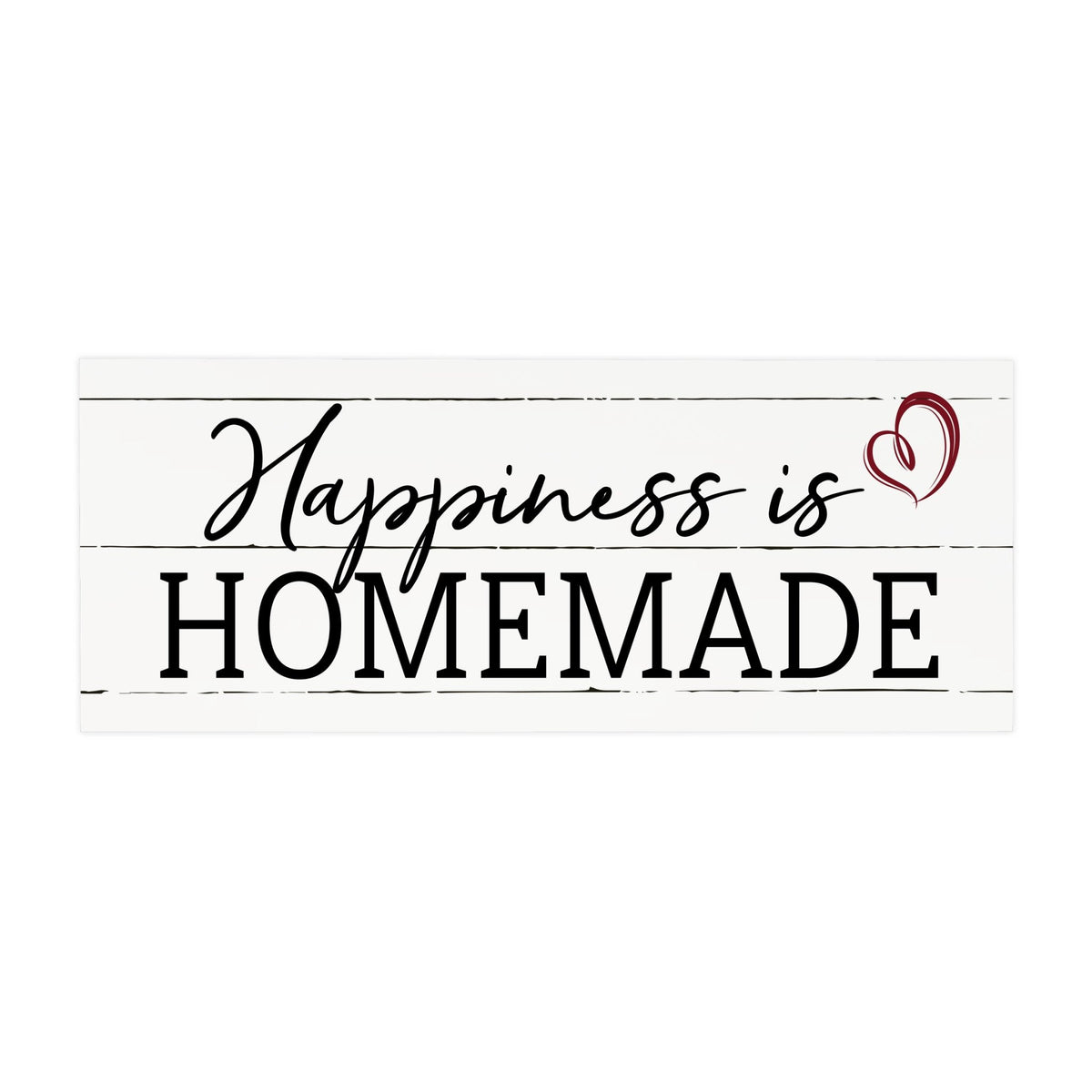 Inspirational Bible Quote Tabletop and Wall Decoration 10x4 - Happiness is Homemade - LifeSong Milestones