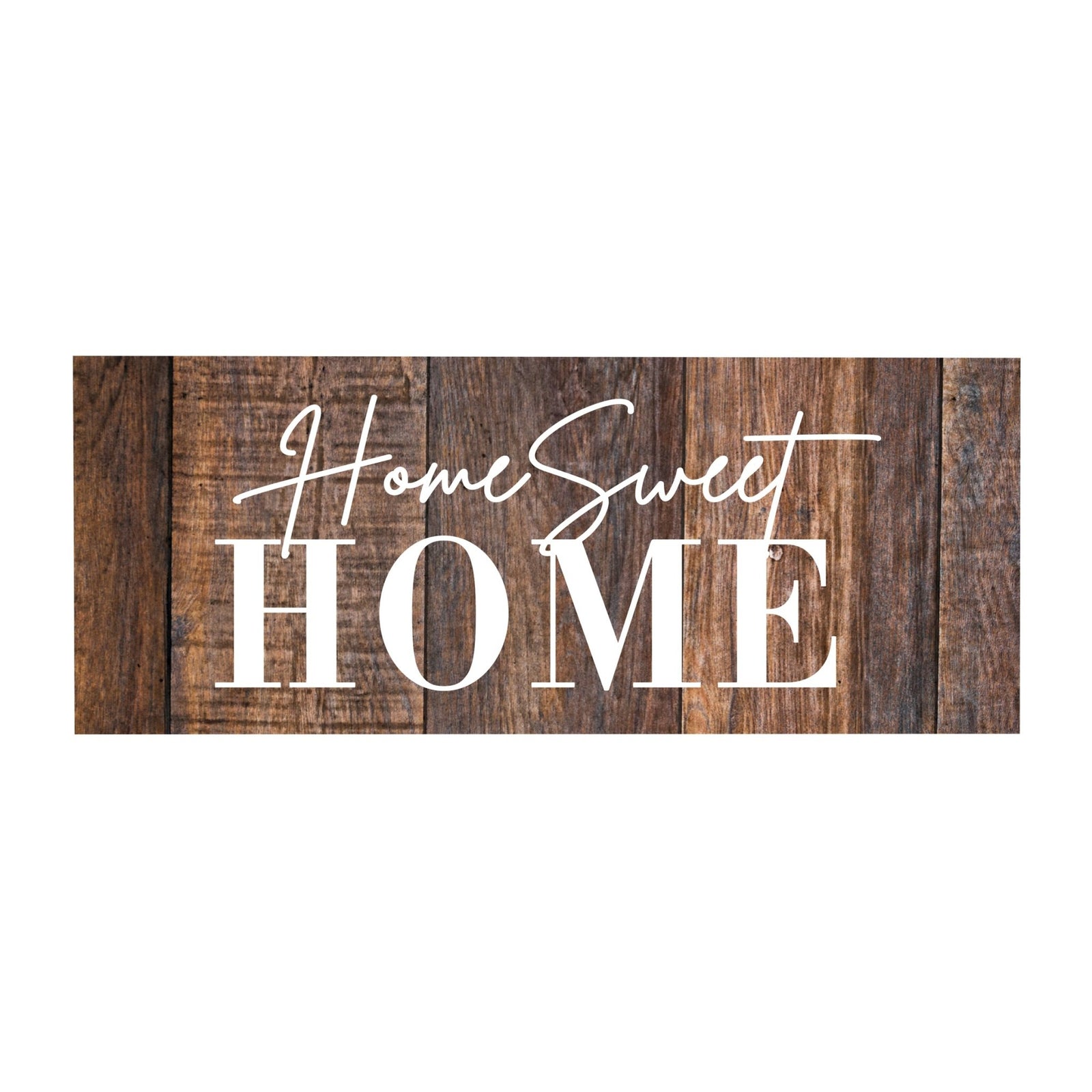 Inspirational Bible Quote Tabletop and Wall Decoration 10x4 - Home Sweet Home - LifeSong Milestones