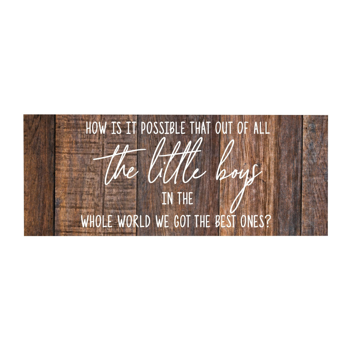 Inspirational Bible Quote Tabletop and Wall Decoration 10x4 - How Is It Possible - LifeSong Milestones