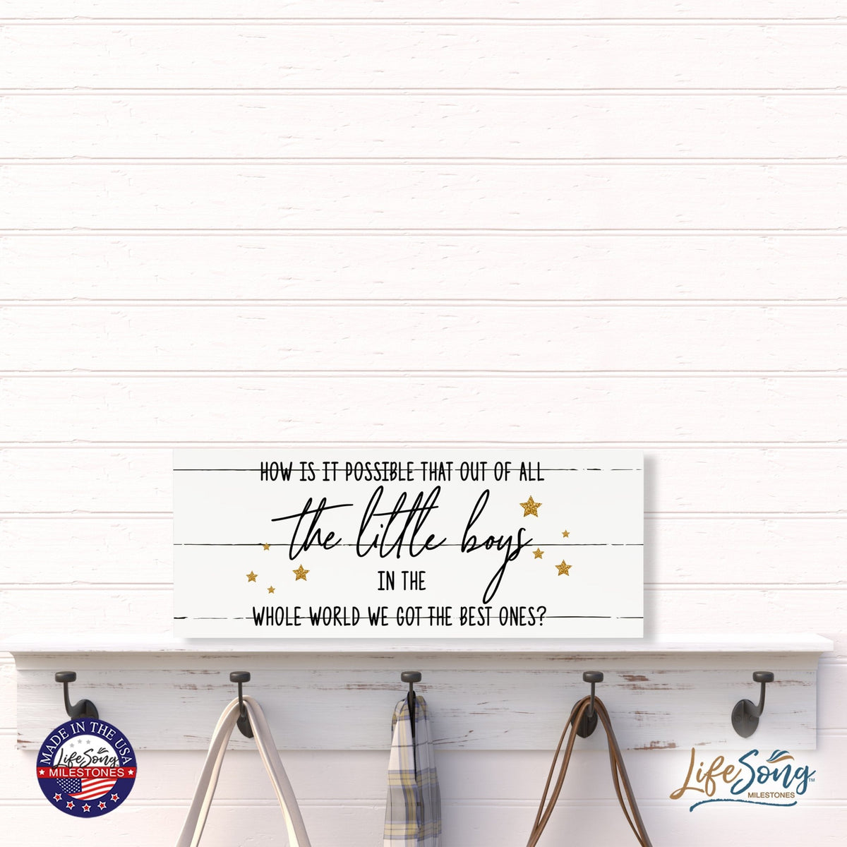 Inspirational Bible Quote Tabletop and Wall Decoration 10x4 - How Is It Possible - LifeSong Milestones