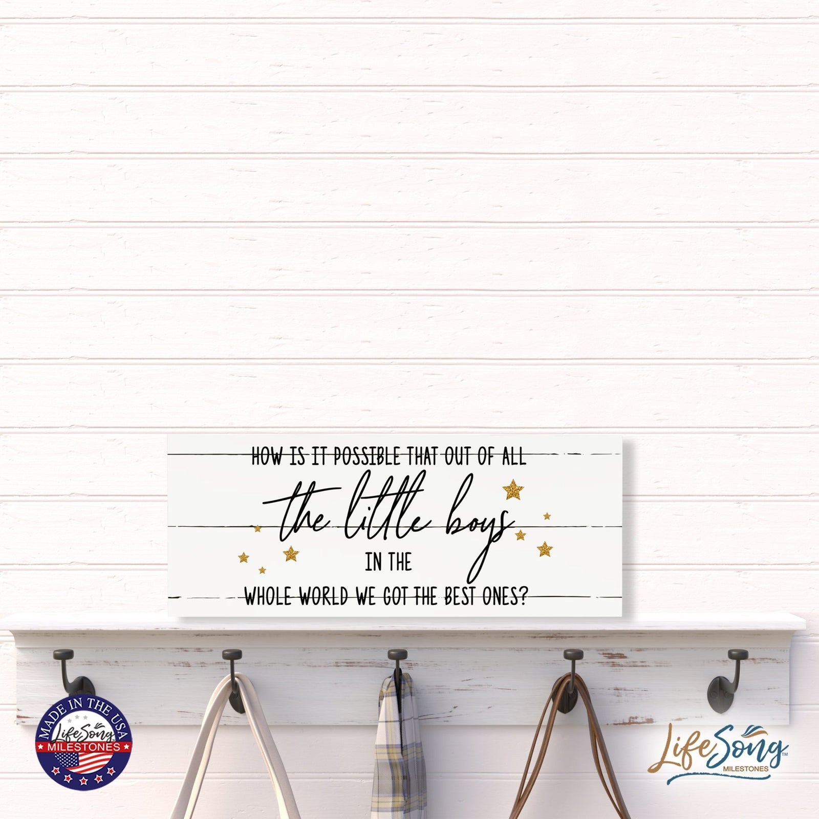 Inspirational Bible Quote Tabletop and Wall Decoration 10x4 - How Is It Possible - LifeSong Milestones