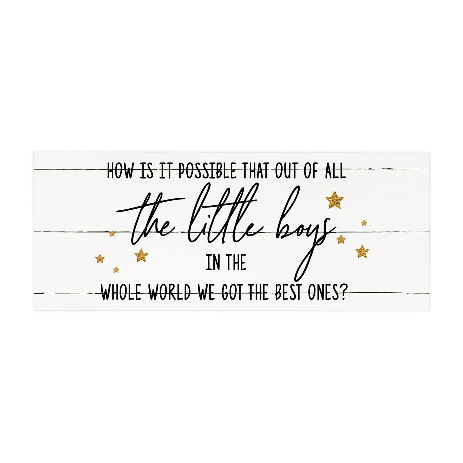 Inspirational Bible Quote Tabletop and Wall Decoration 10x4 - How Is It Possible - LifeSong Milestones