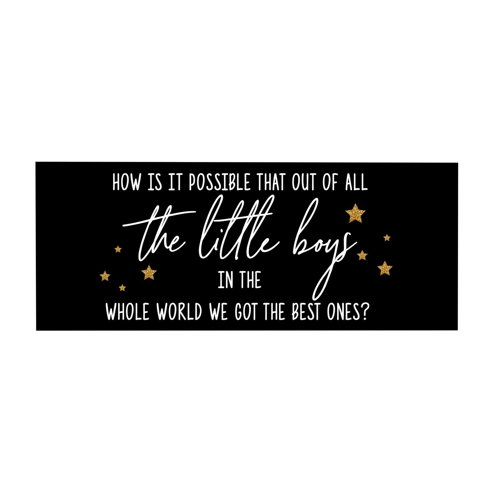 Inspirational Bible Quote Tabletop and Wall Decoration 10x4 - How Is It Possible - LifeSong Milestones