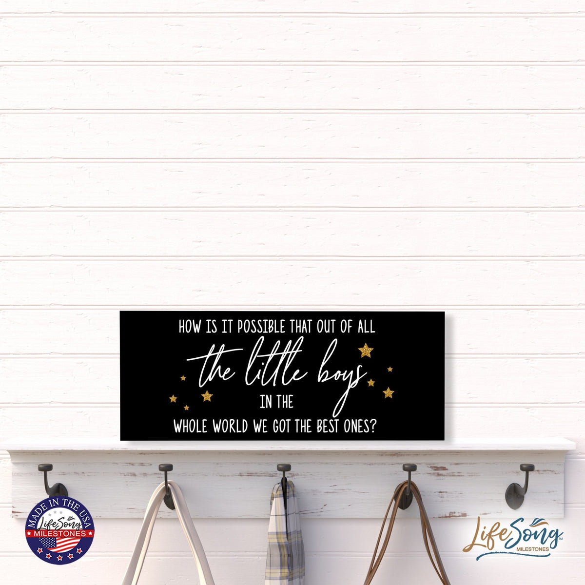Inspirational Bible Quote Tabletop and Wall Decoration 10x4 - How Is It Possible - LifeSong Milestones