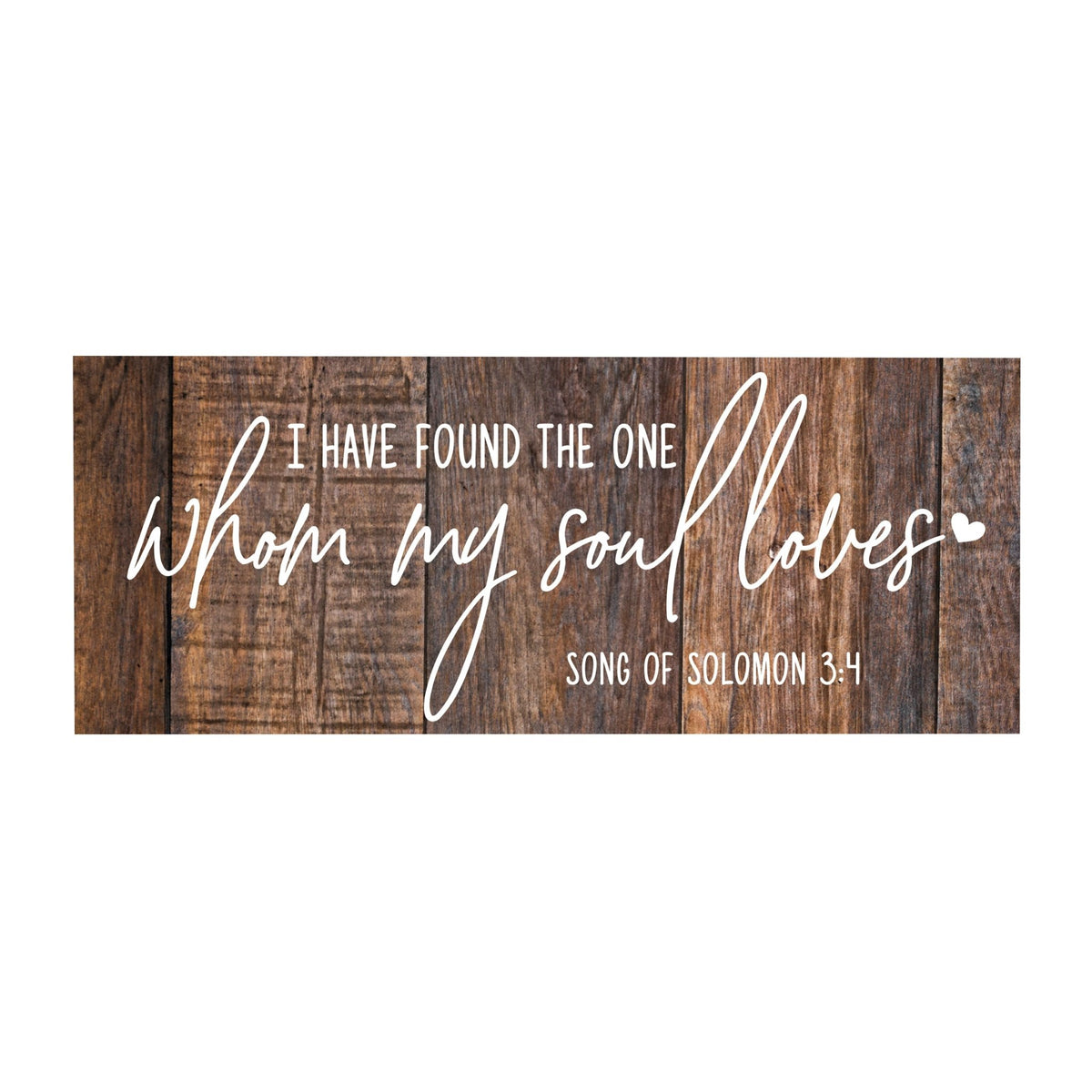 Inspirational Bible Quote Tabletop and Wall Decoration 10x4 - I Have Found The One - LifeSong Milestones