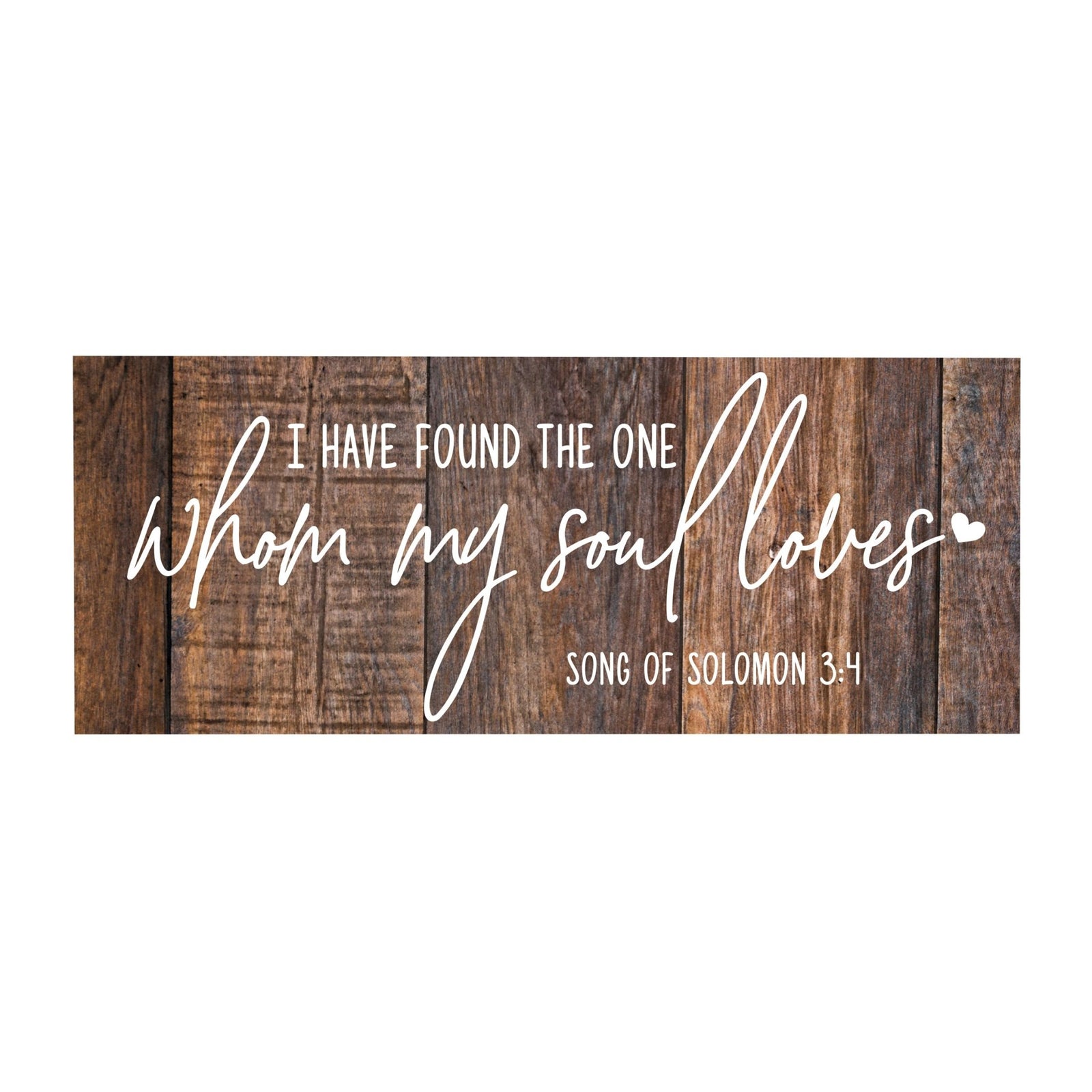 Inspirational Bible Quote Tabletop and Wall Decoration 10x4 - I Have Found The One - LifeSong Milestones