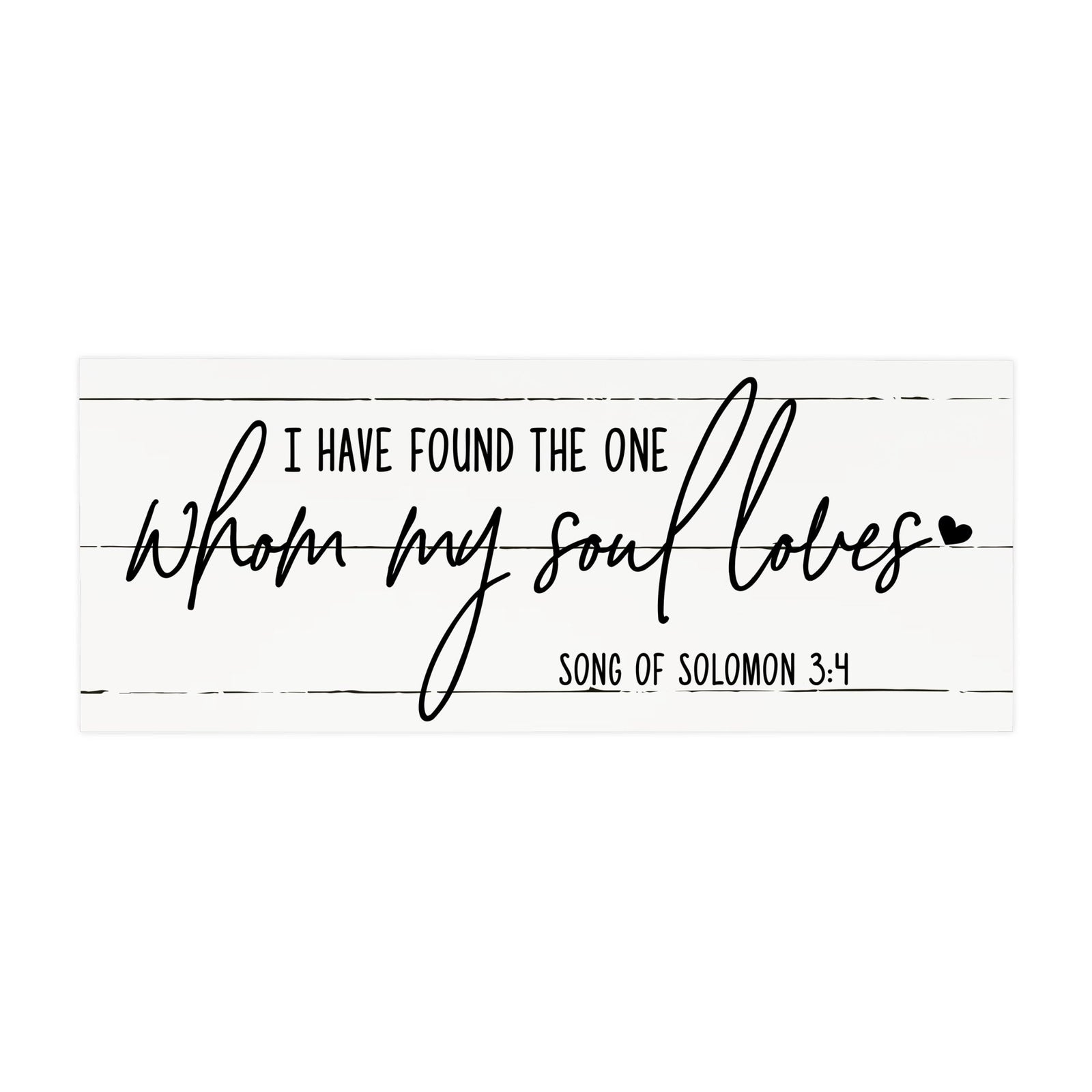 Inspirational Bible Quote Tabletop and Wall Decoration 10x4 - I Have Found The One - LifeSong Milestones