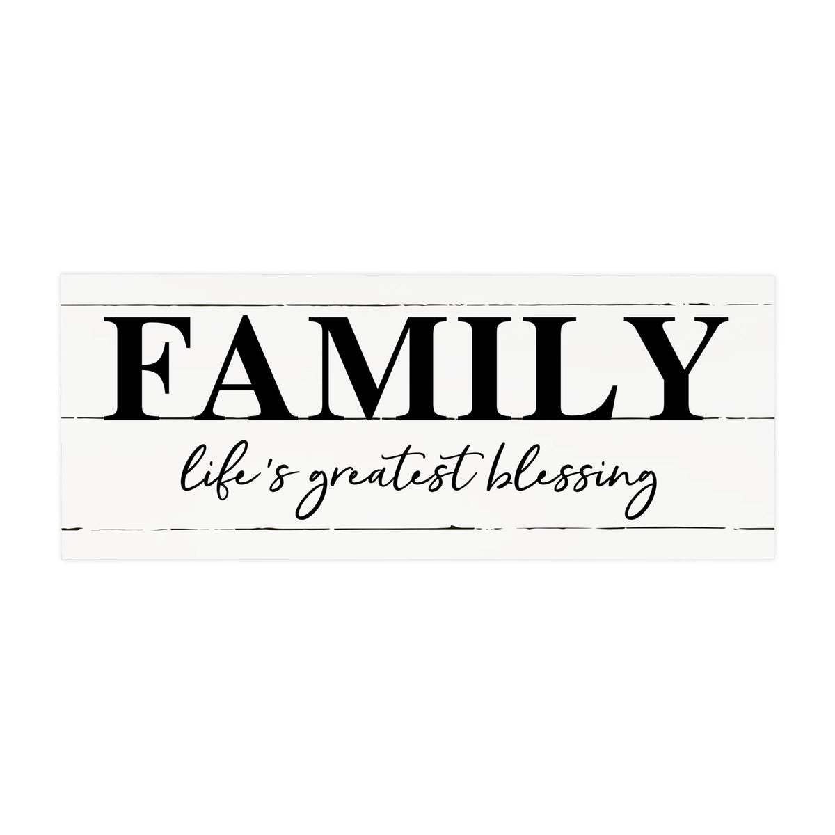 Inspirational Bible Quote Tabletop and Wall Decoration 10x4 - Life's Greatest Blessing - LifeSong Milestones
