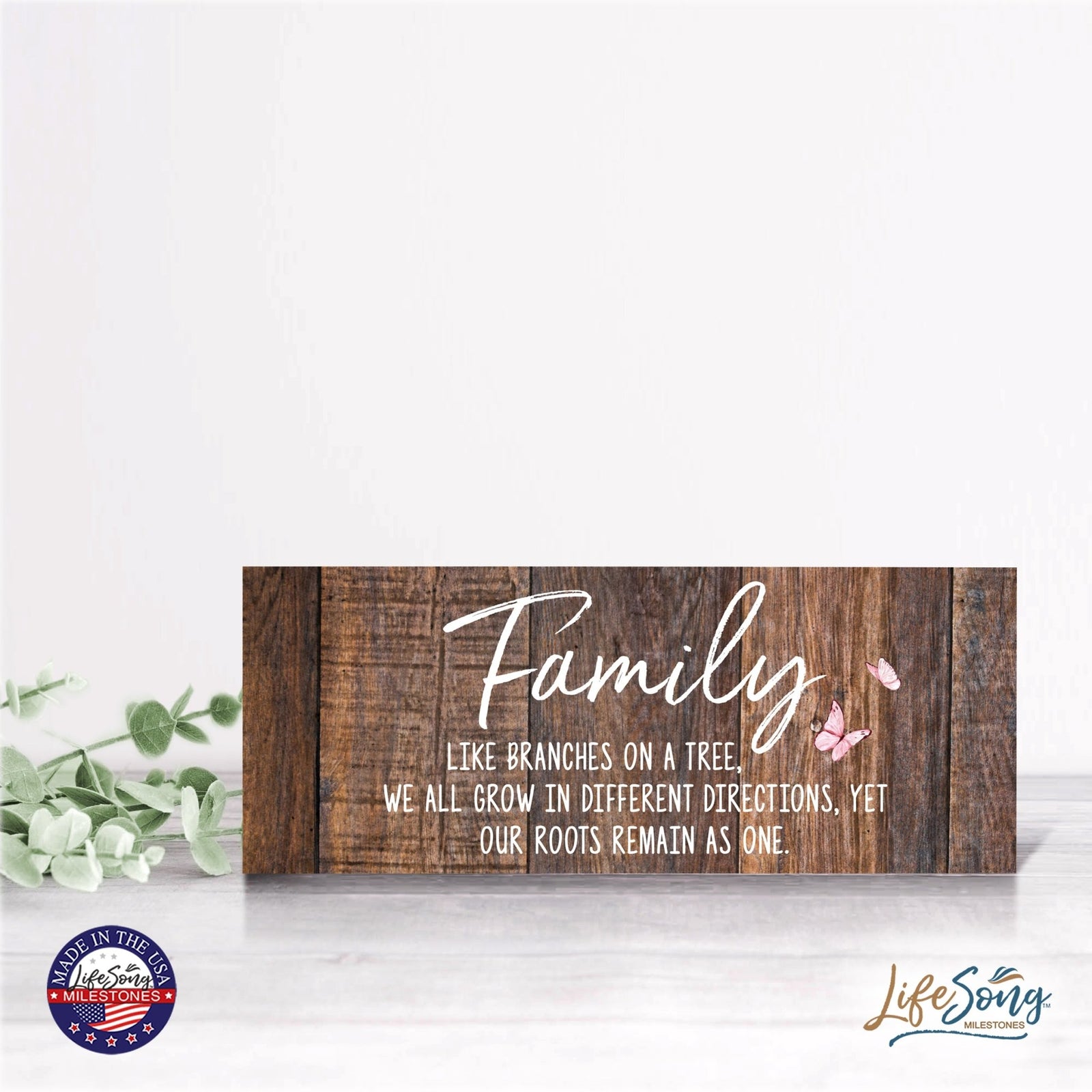 Inspirational Bible Quote Tabletop and Wall Decoration 10x4 - We All Grow - LifeSong Milestones