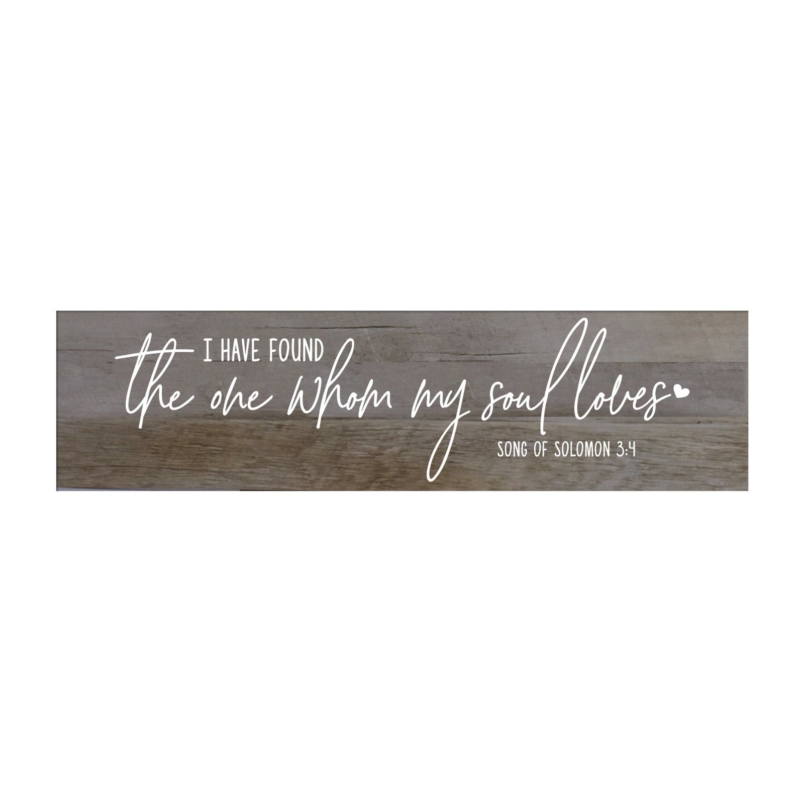 Inspirational Everyday Home and Family Wooden Wall Art Hanging Plaque 10 x 40 – I Have Found The One - LifeSong Milestones