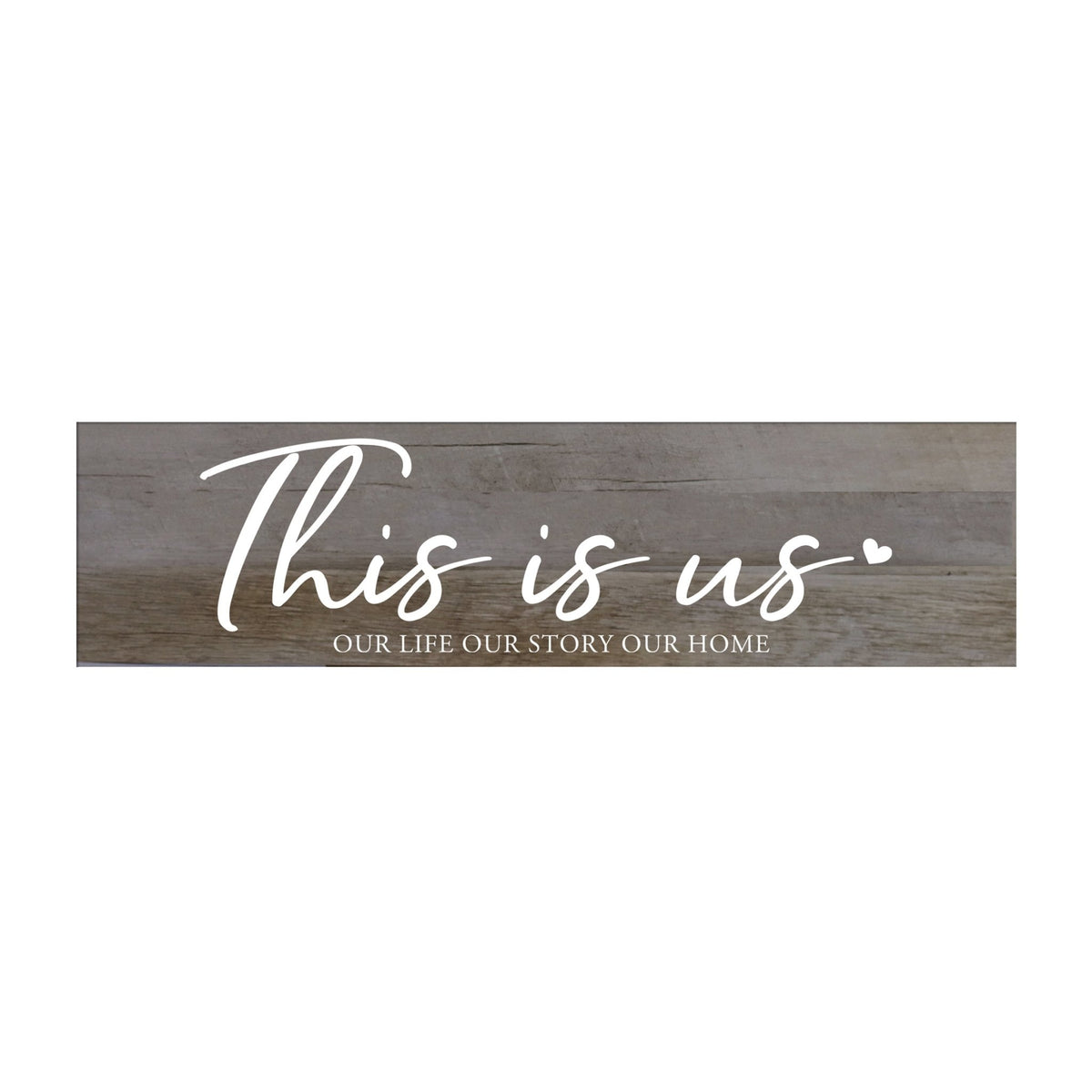 Inspirational Everyday Home and Family Wooden Wall Art Hanging Plaque 10 x 40 – Our Home - LifeSong Milestones