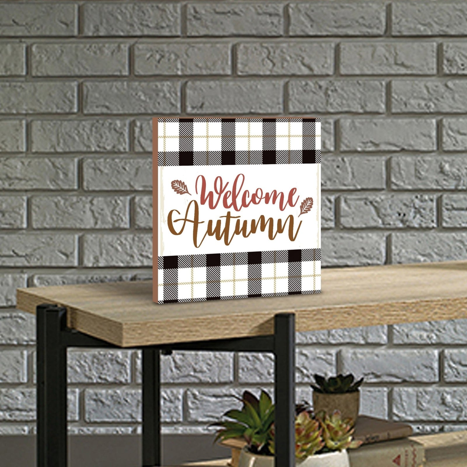 Inspirational Fall Themed Unique Shelf Décor and Tabletop Signs - LifeSong Milestones