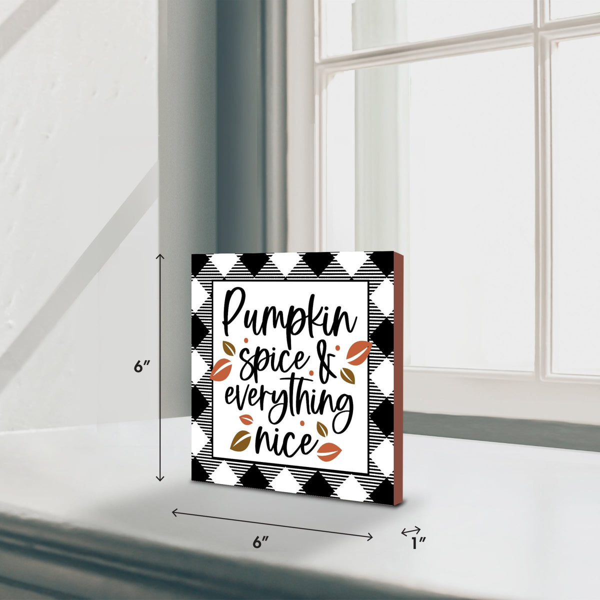 Inspirational Fall Themed Unique Shelf Décor and Tabletop Signs - LifeSong Milestones