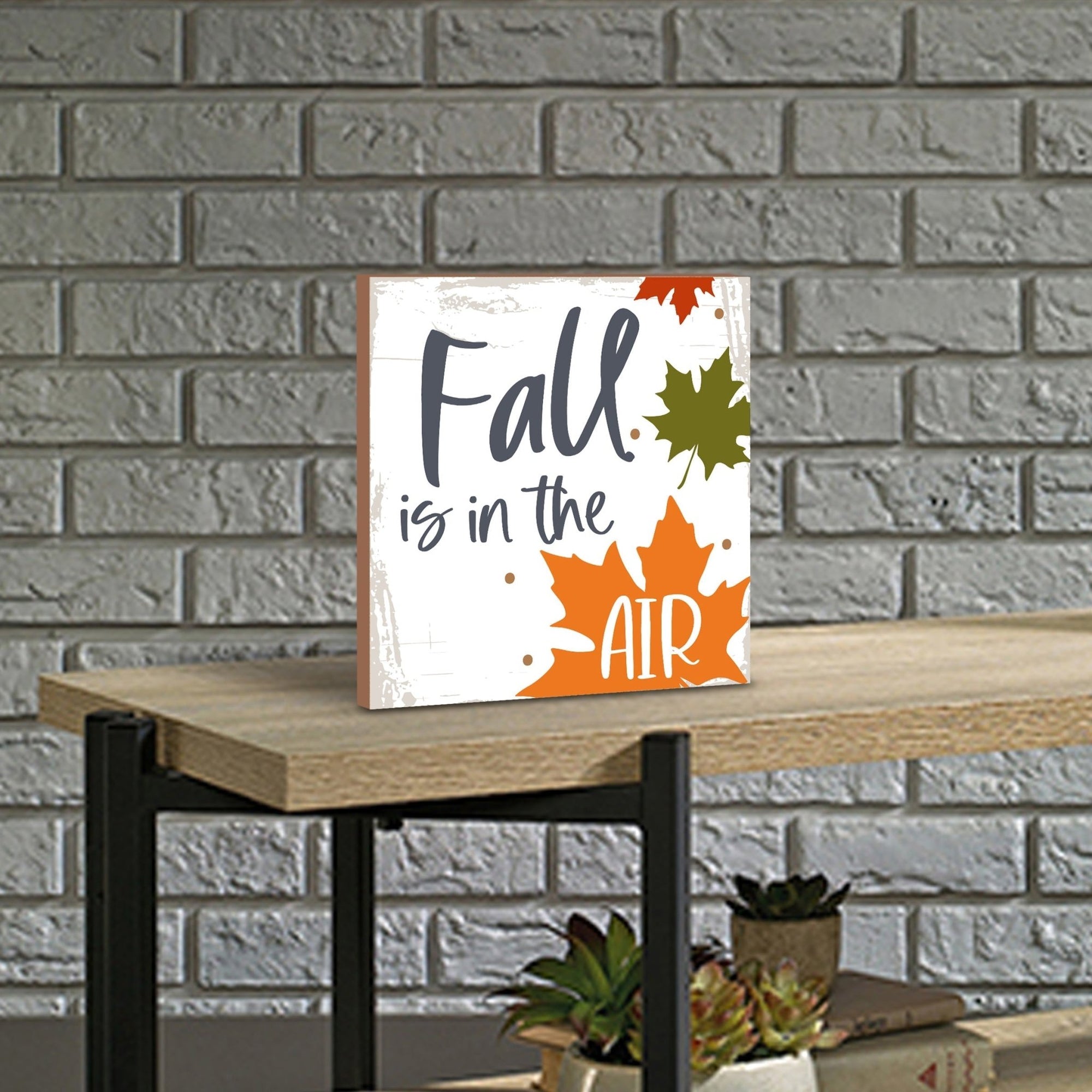 Inspirational Fall Themed Unique Shelf Décor and Tabletop Signs - LifeSong Milestones