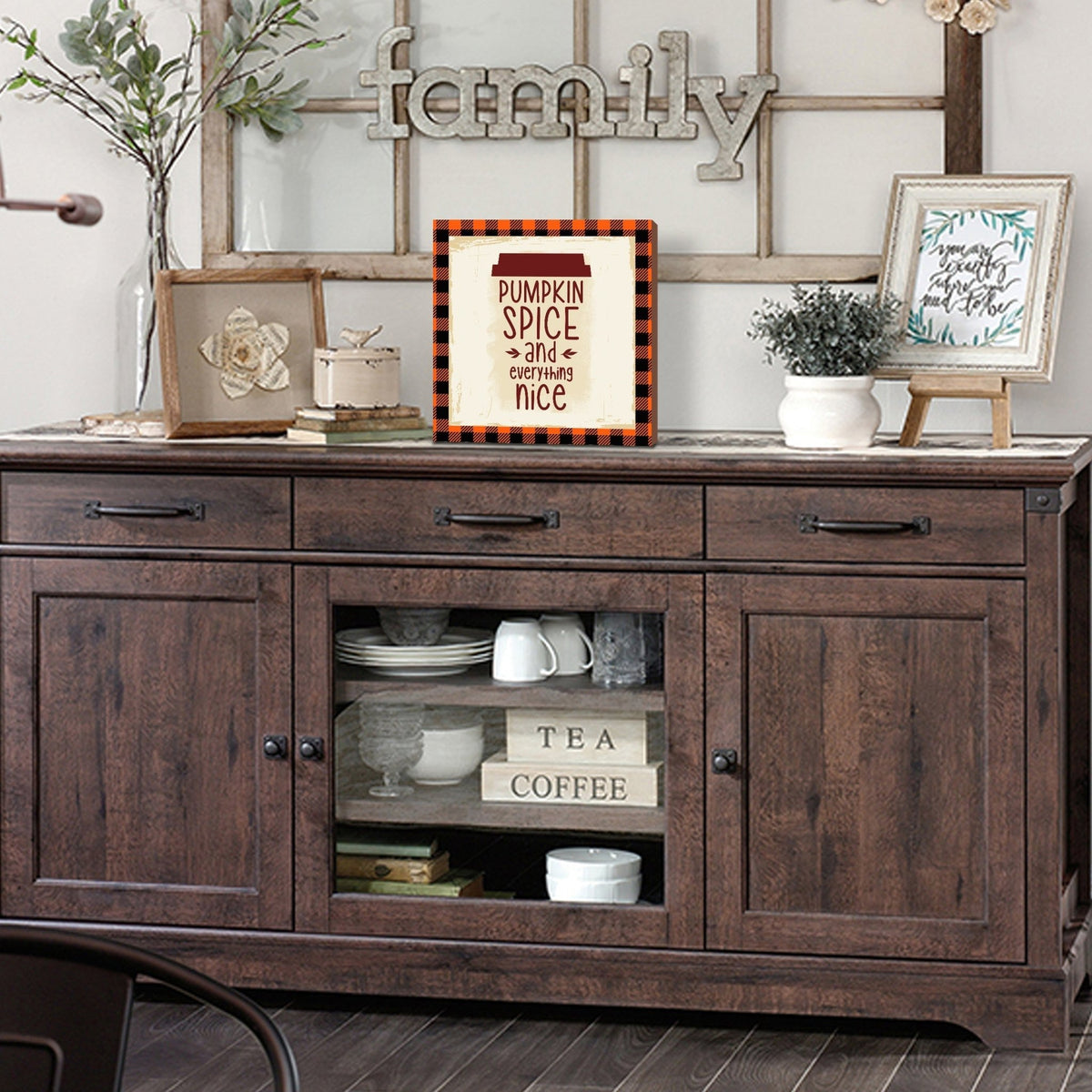 Inspirational Fall Themed Unique Shelf Décor and Tabletop Signs - LifeSong Milestones