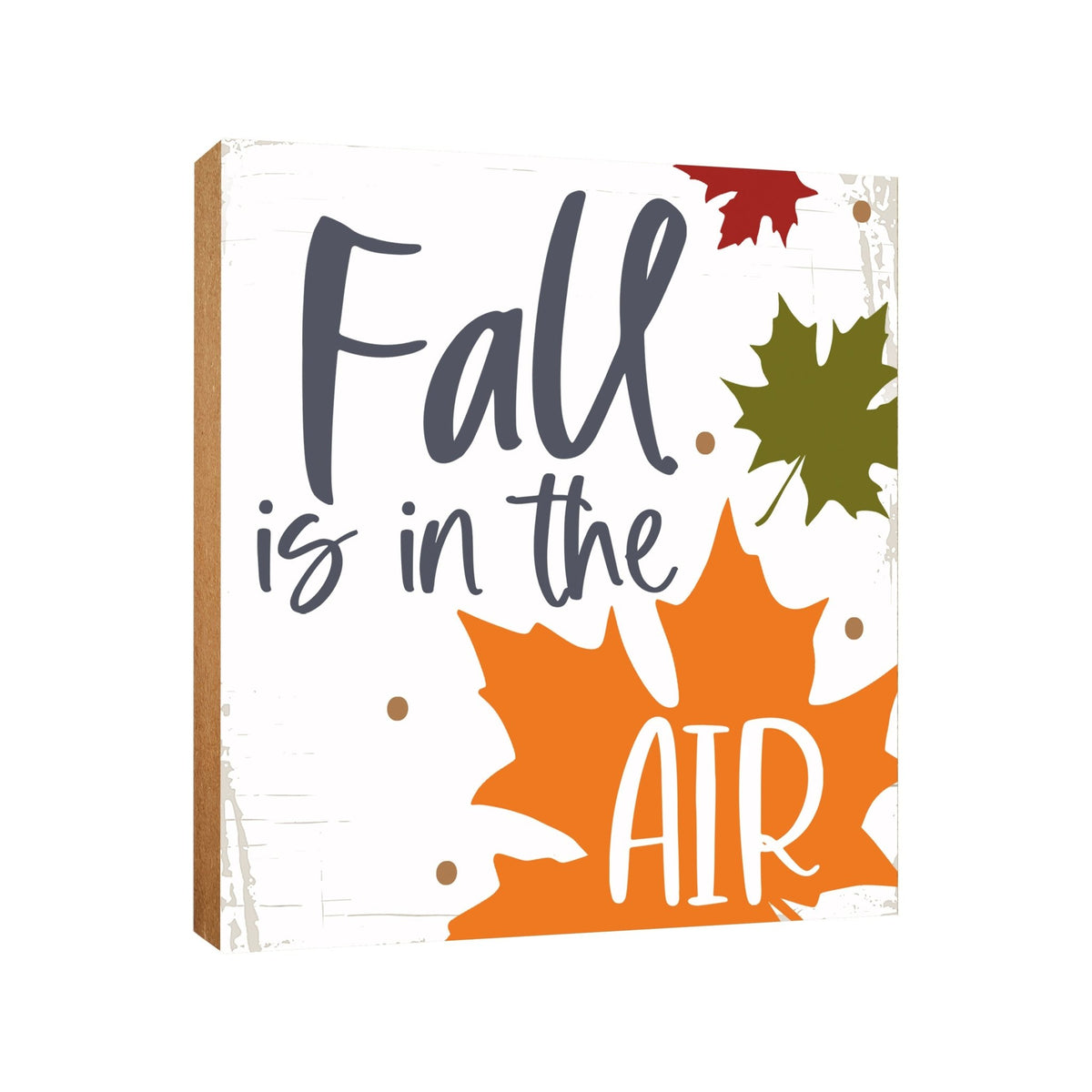 Inspirational Fall Themed Unique Shelf Décor and Tabletop Signs - LifeSong Milestones