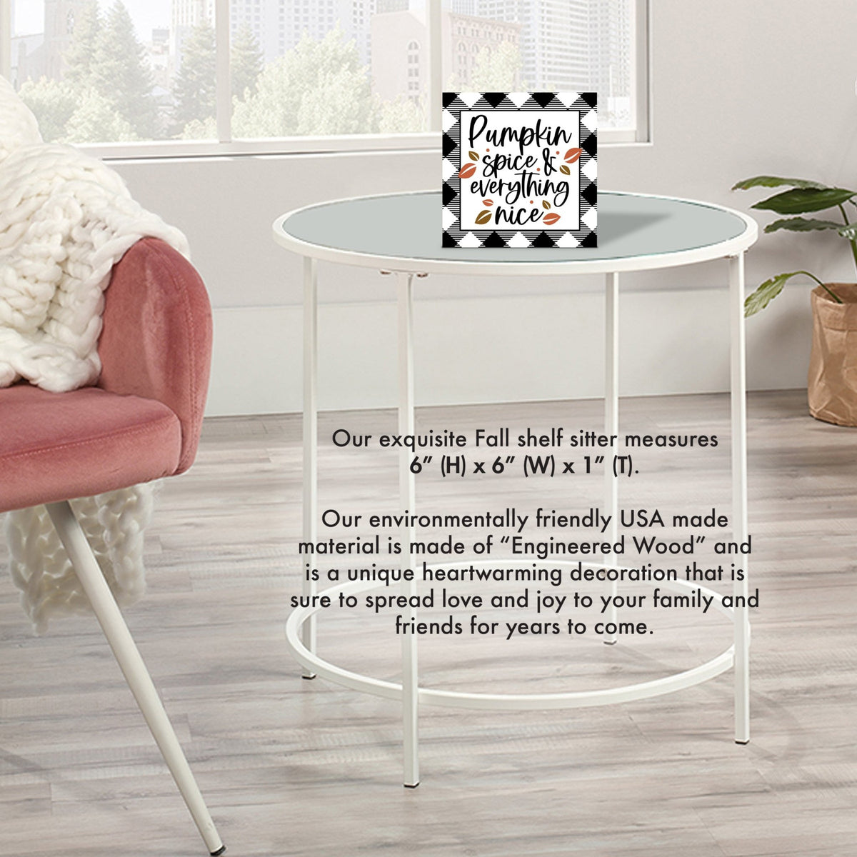 Inspirational Fall Themed Unique Shelf Décor and Tabletop Signs - LifeSong Milestones