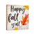 Inspirational Fall Themed Unique Shelf Décor and Tabletop Signs - Happy Fall Y’all - LifeSong Milestones