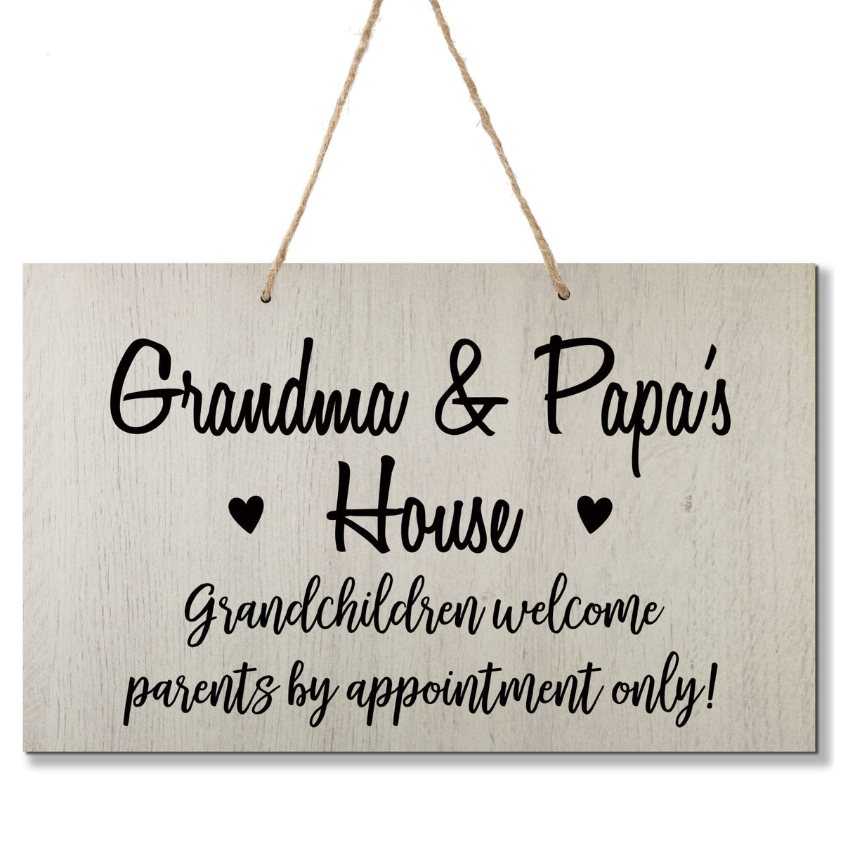 Inspirational Grandparent Wall Hanging Sign 8x12 - Grandchildren Welcome - LifeSong Milestones