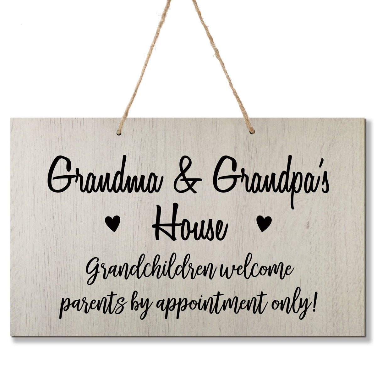Inspirational Grandparent Wall Hanging Sign 8x12 - Grandchildren Welcome - LifeSong Milestones