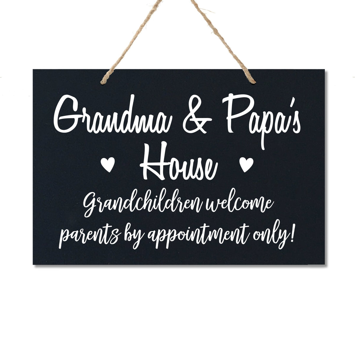 Inspirational Grandparent Wall Hanging Sign 8x12 - Grandchildren Welcome - LifeSong Milestones