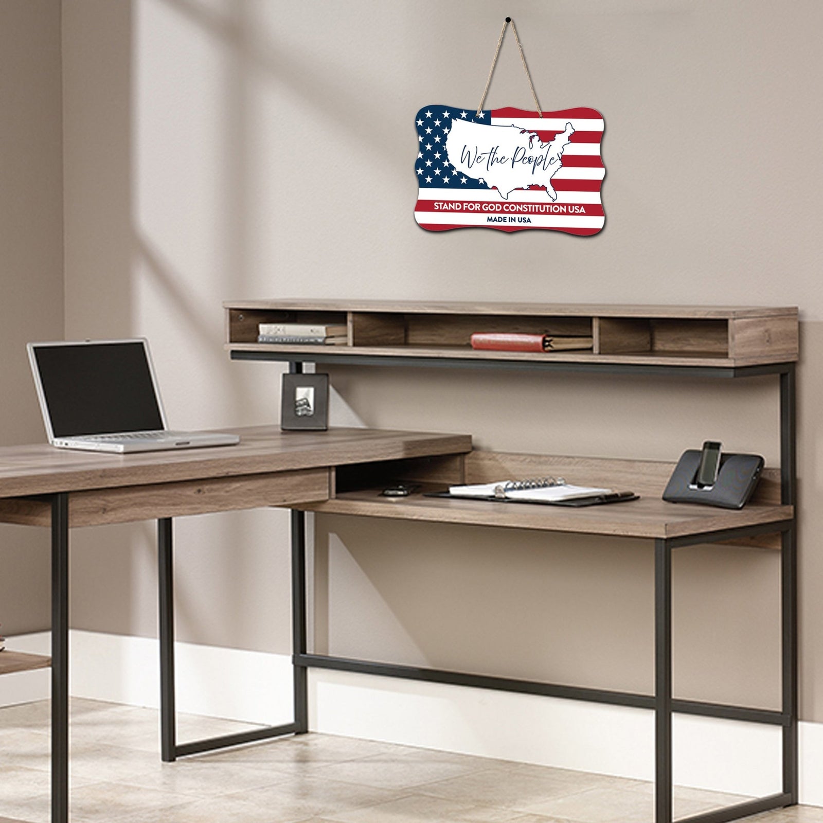 Inspirational Hanging Americana Ribbon Wall Signs - LifeSong Milestones