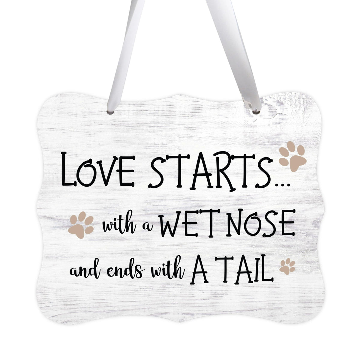 Inspirational Hanging Ribbon Wall Sign for Pet - LifeSong Milestones