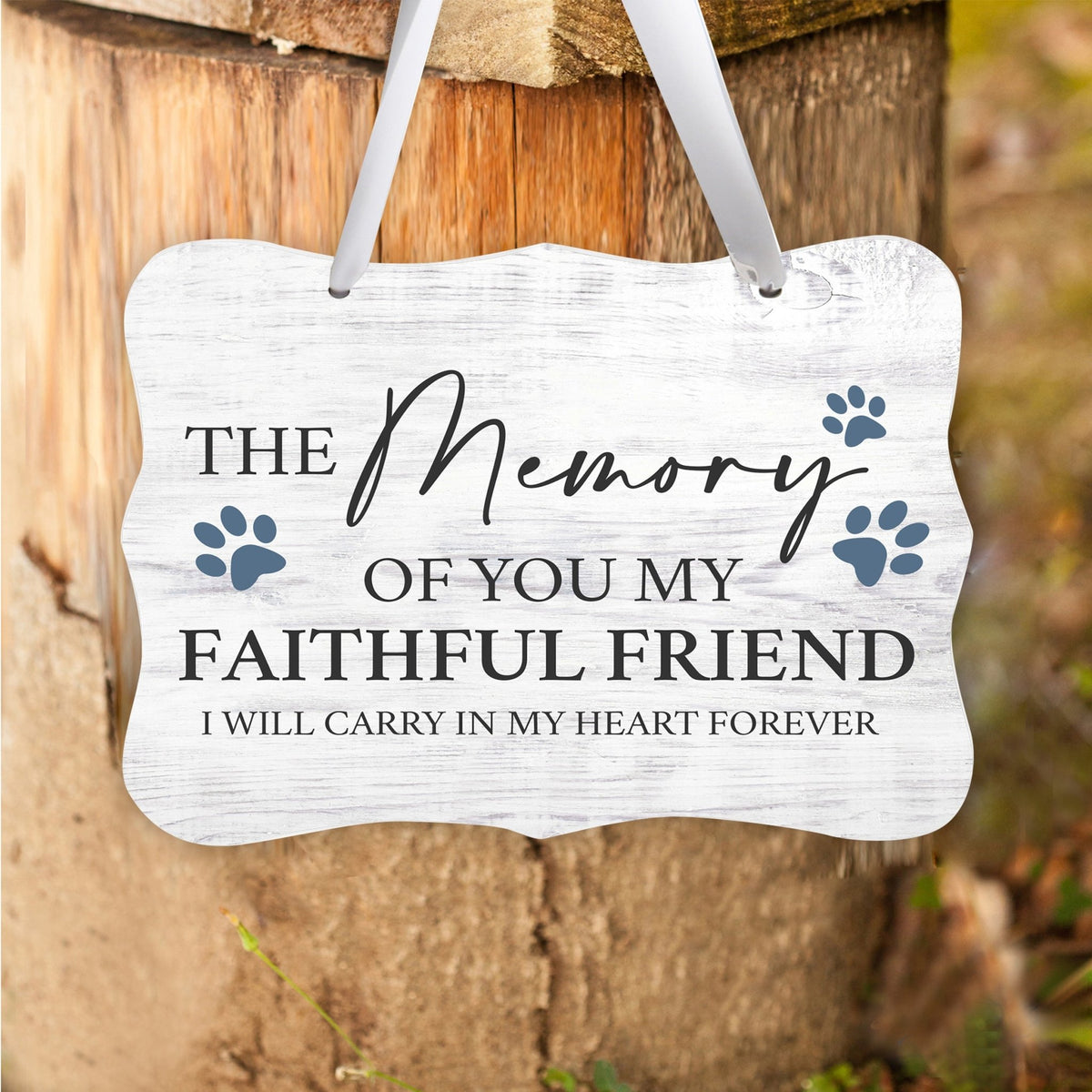 Inspirational Hanging Ribbon Wall Sign for Pet - LifeSong Milestones