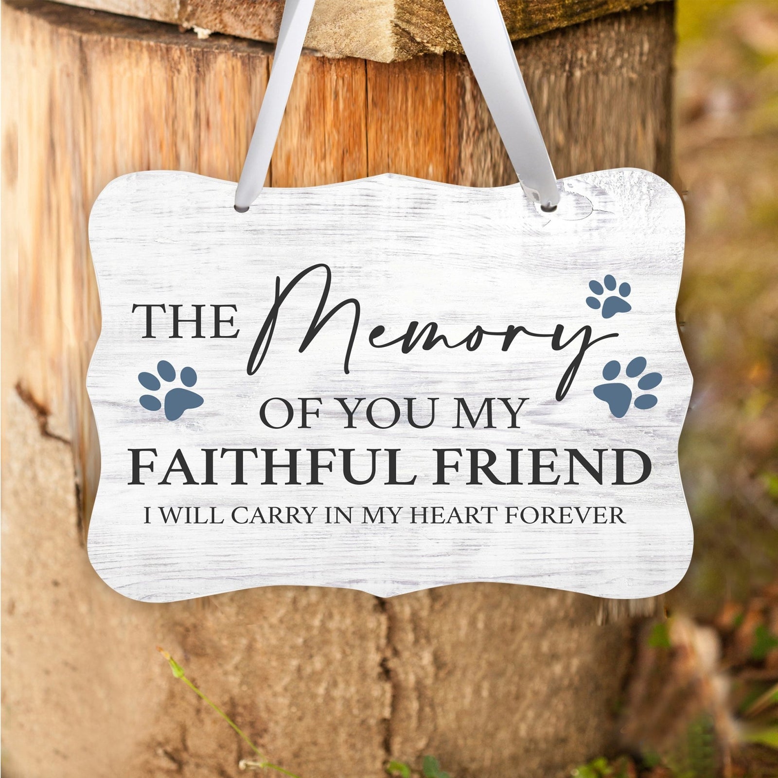 Inspirational Hanging Ribbon Wall Sign for Pet - LifeSong Milestones