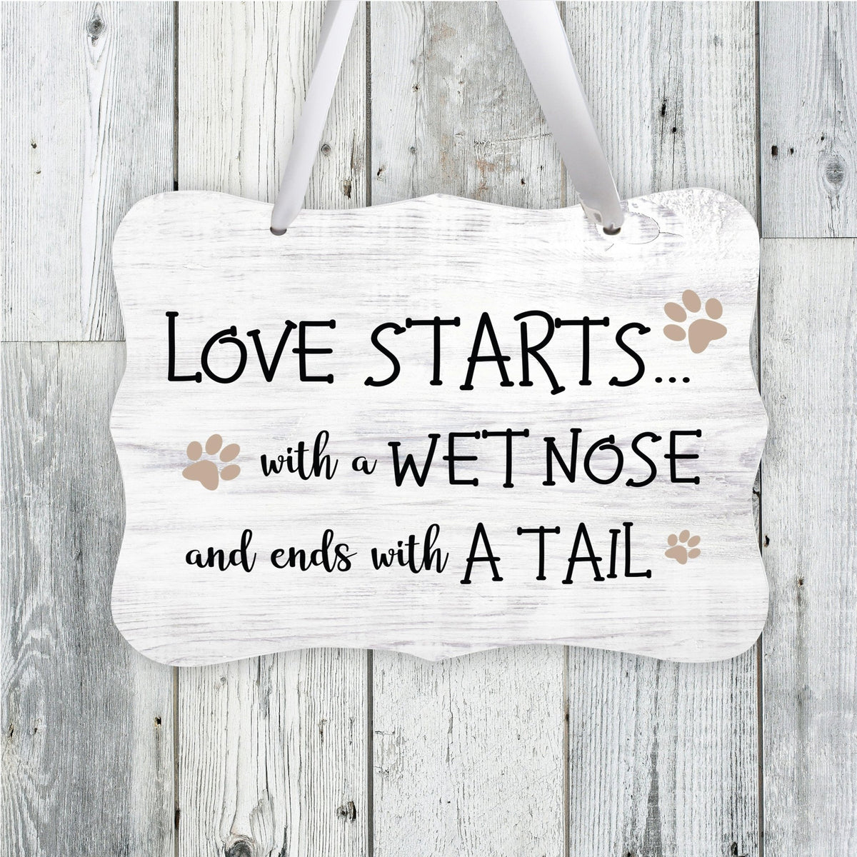 Inspirational Hanging Ribbon Wall Sign for Pet - LifeSong Milestones
