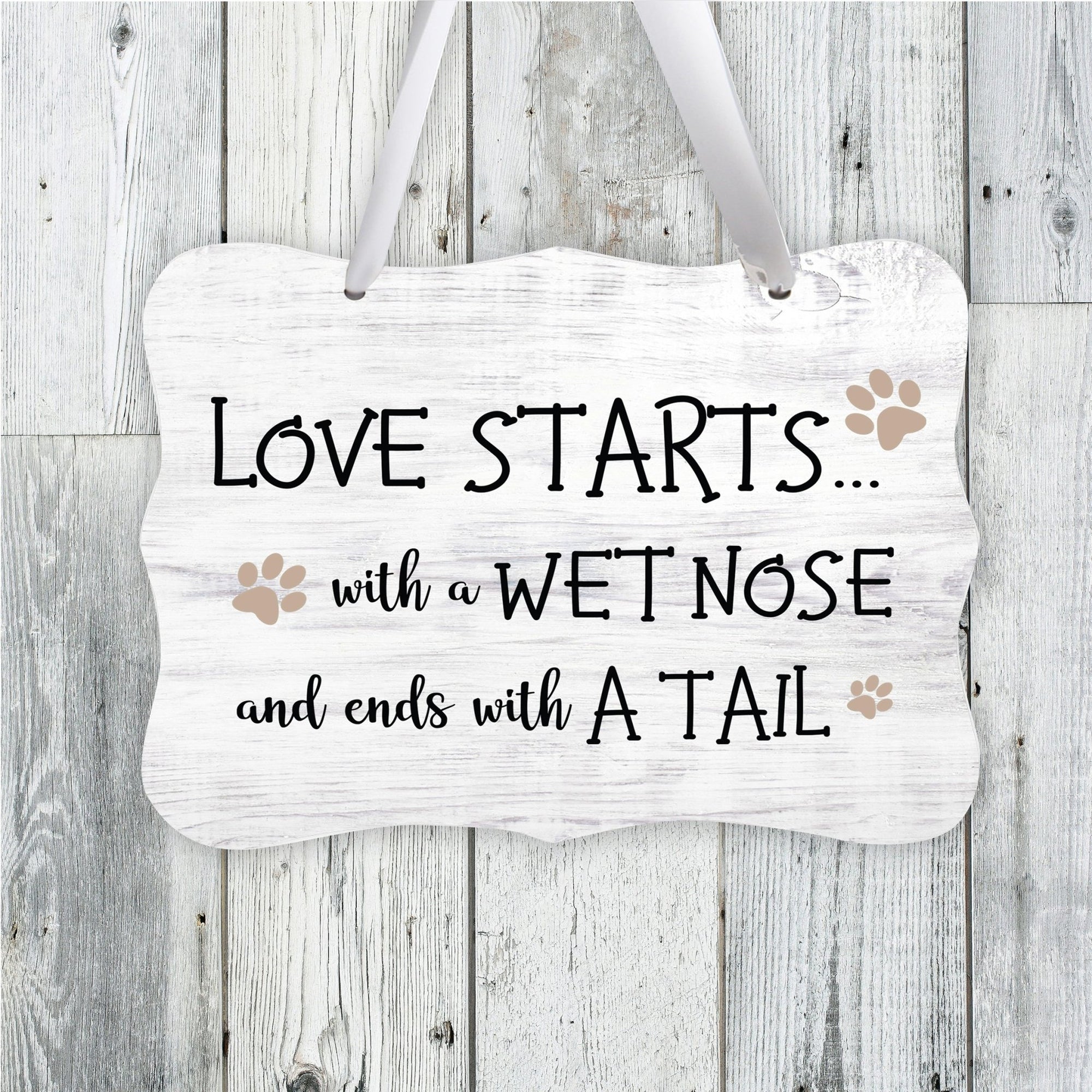 Inspirational Hanging Ribbon Wall Sign for Pet - LifeSong Milestones