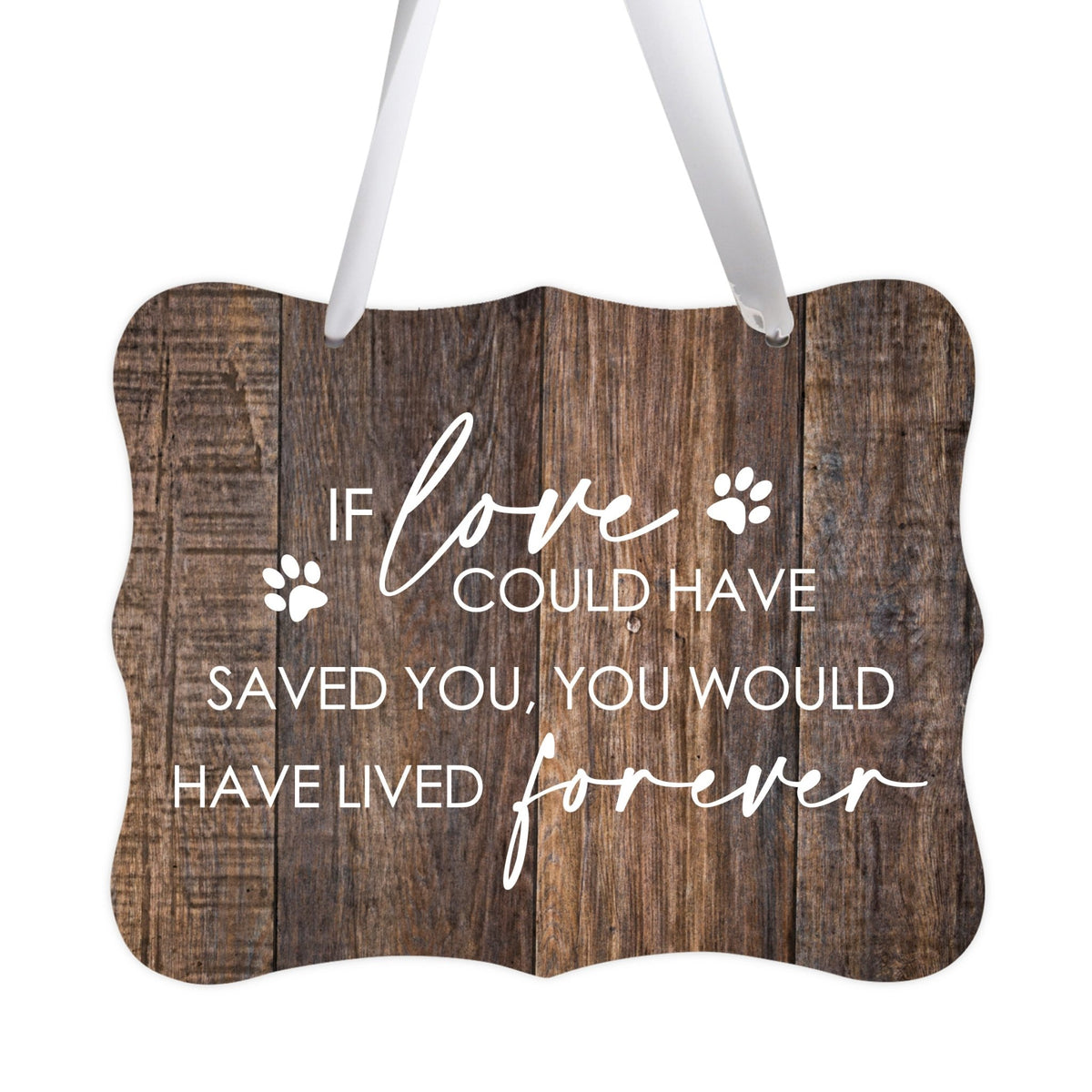 Inspirational Hanging Ribbon Wall Sign for Pet - LifeSong Milestones