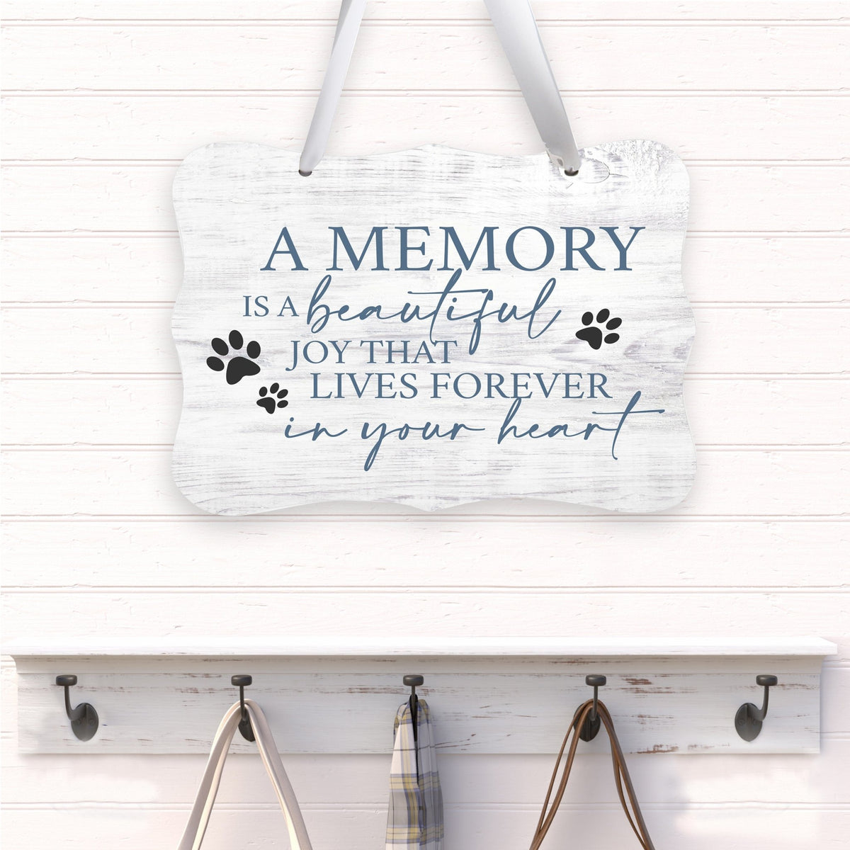 Inspirational Hanging Ribbon Wall Sign for Pet - LifeSong Milestones