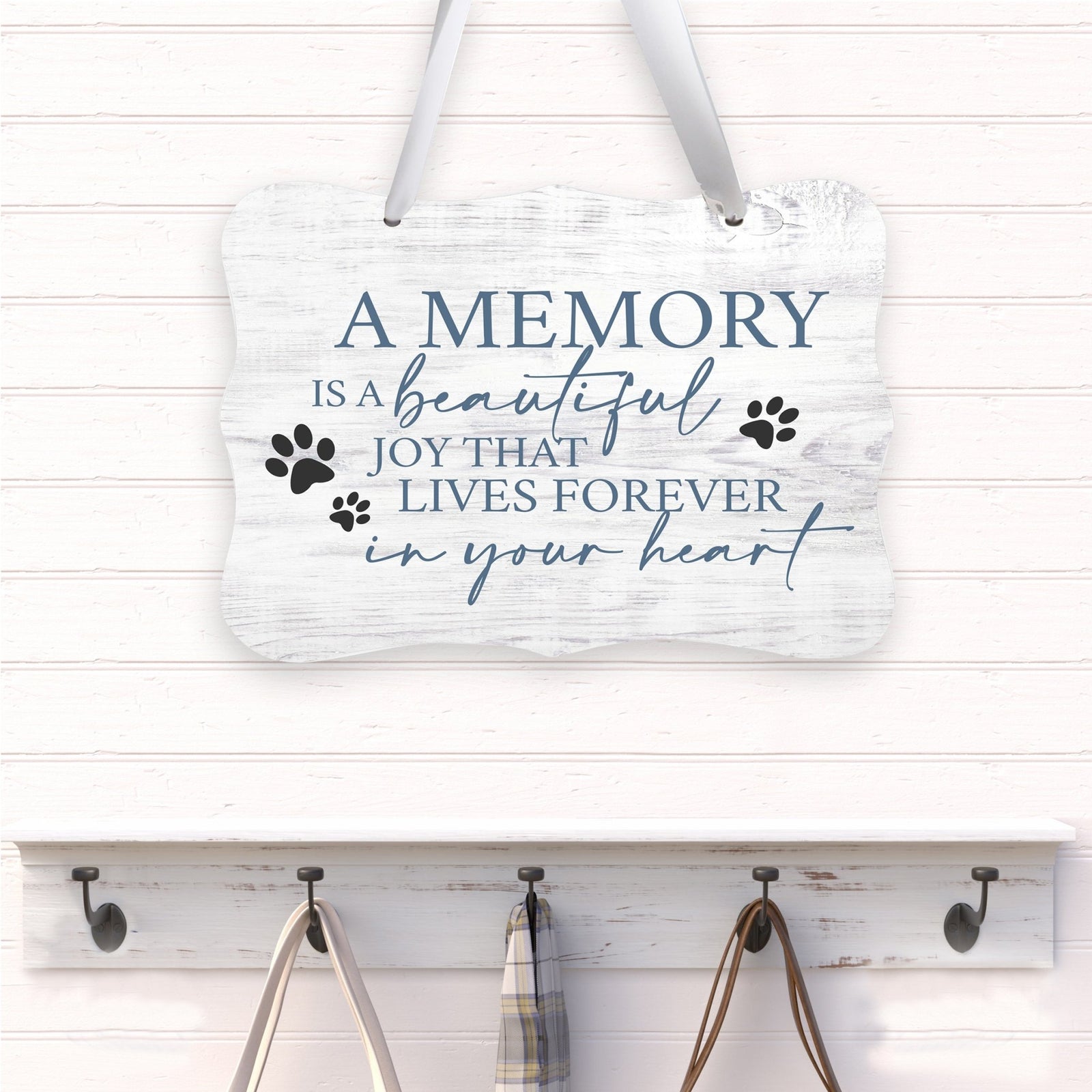 Inspirational Hanging Ribbon Wall Sign for Pet - LifeSong Milestones