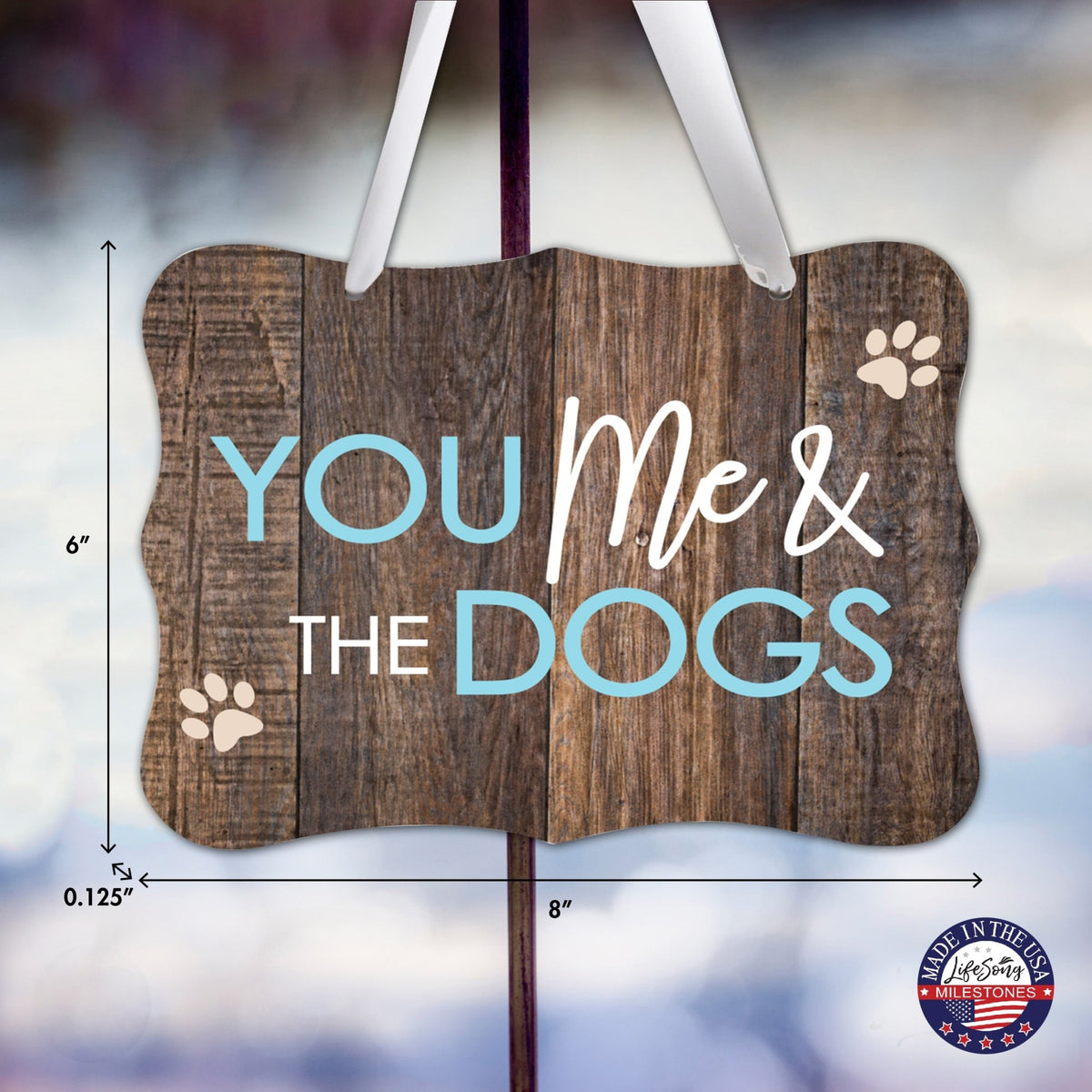 Inspirational Hanging Ribbon Wall Sign for Pet - LifeSong Milestones