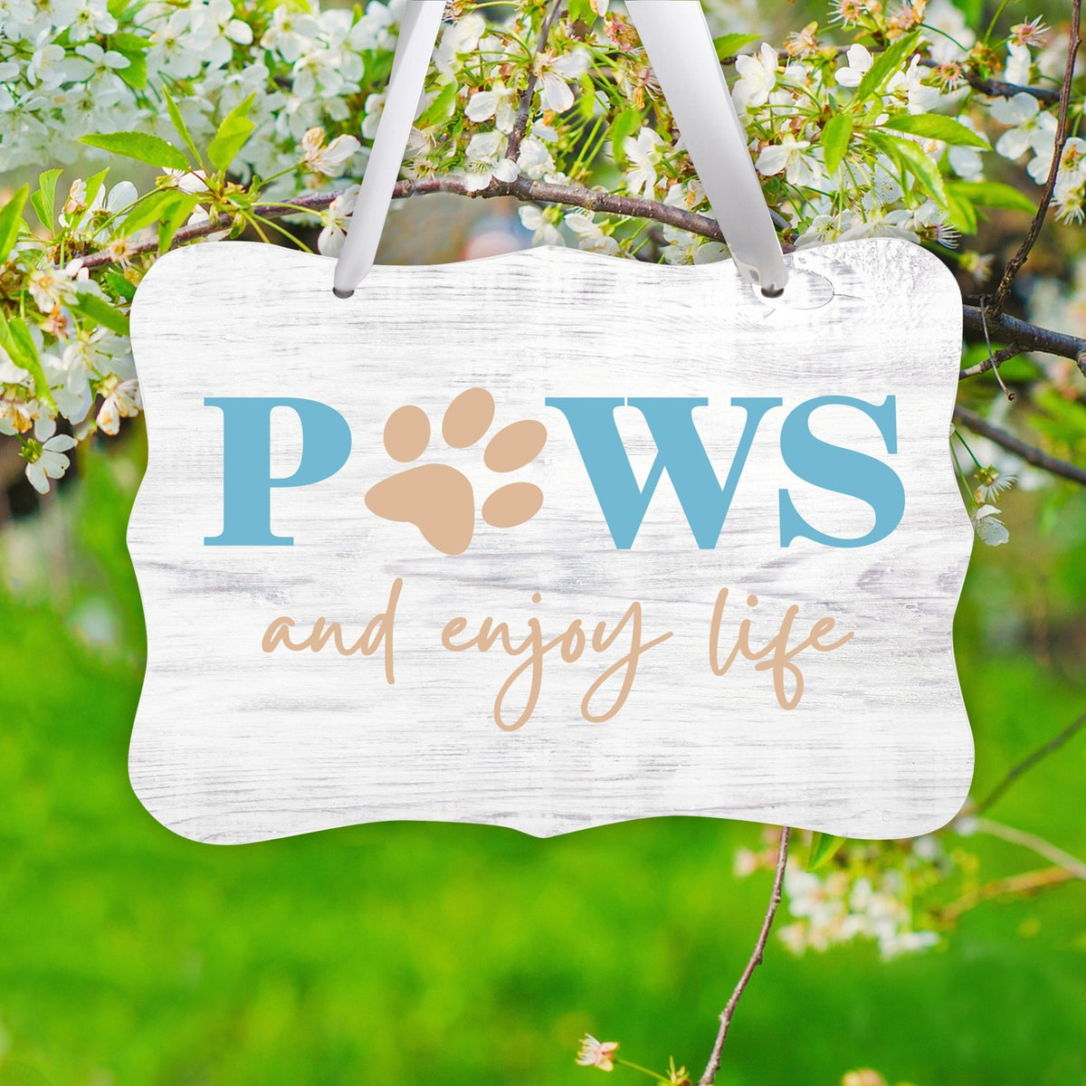 Inspirational Hanging Ribbon Wall Sign for Pet - LifeSong Milestones