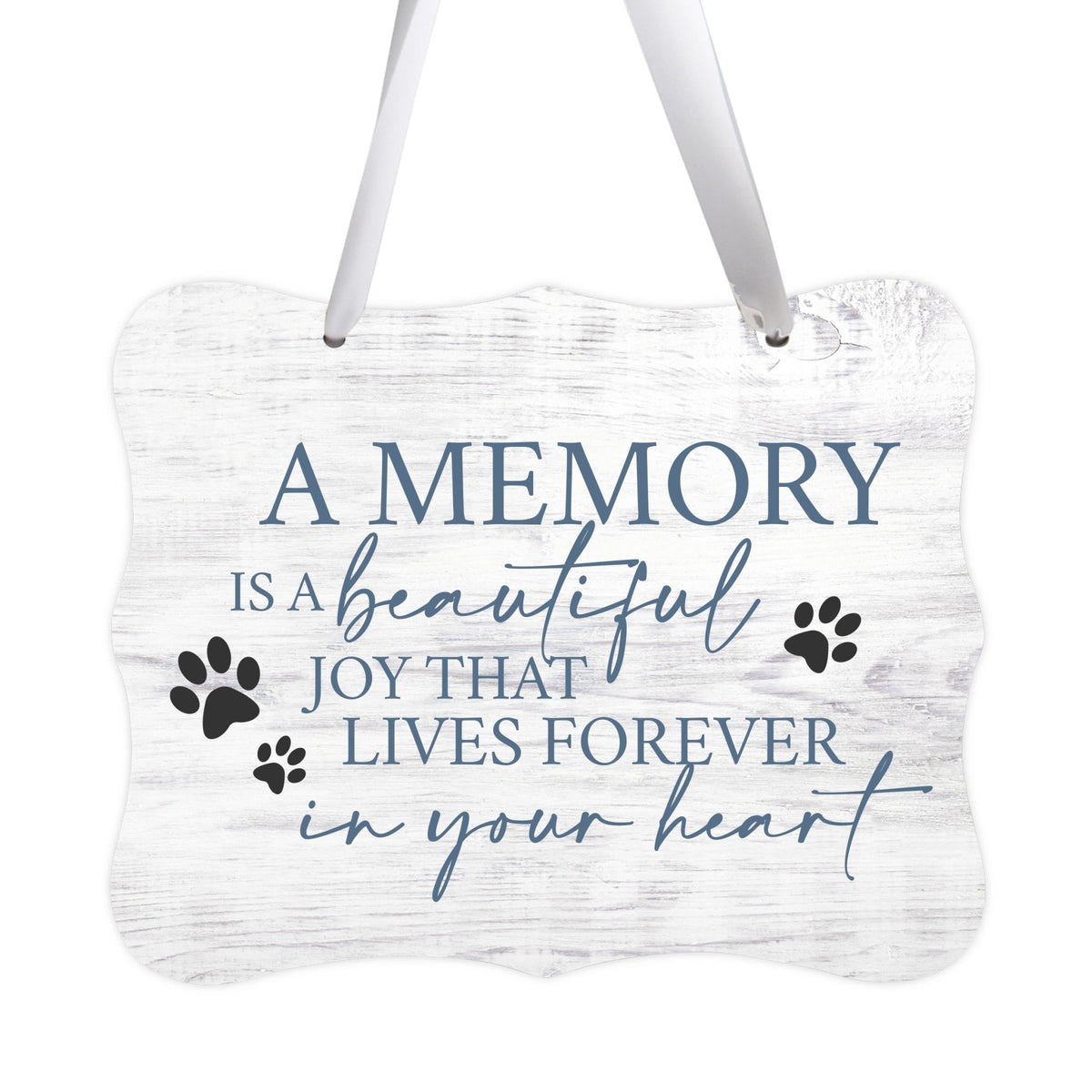 Inspirational Hanging Ribbon Wall Sign for Pet - LifeSong Milestones
