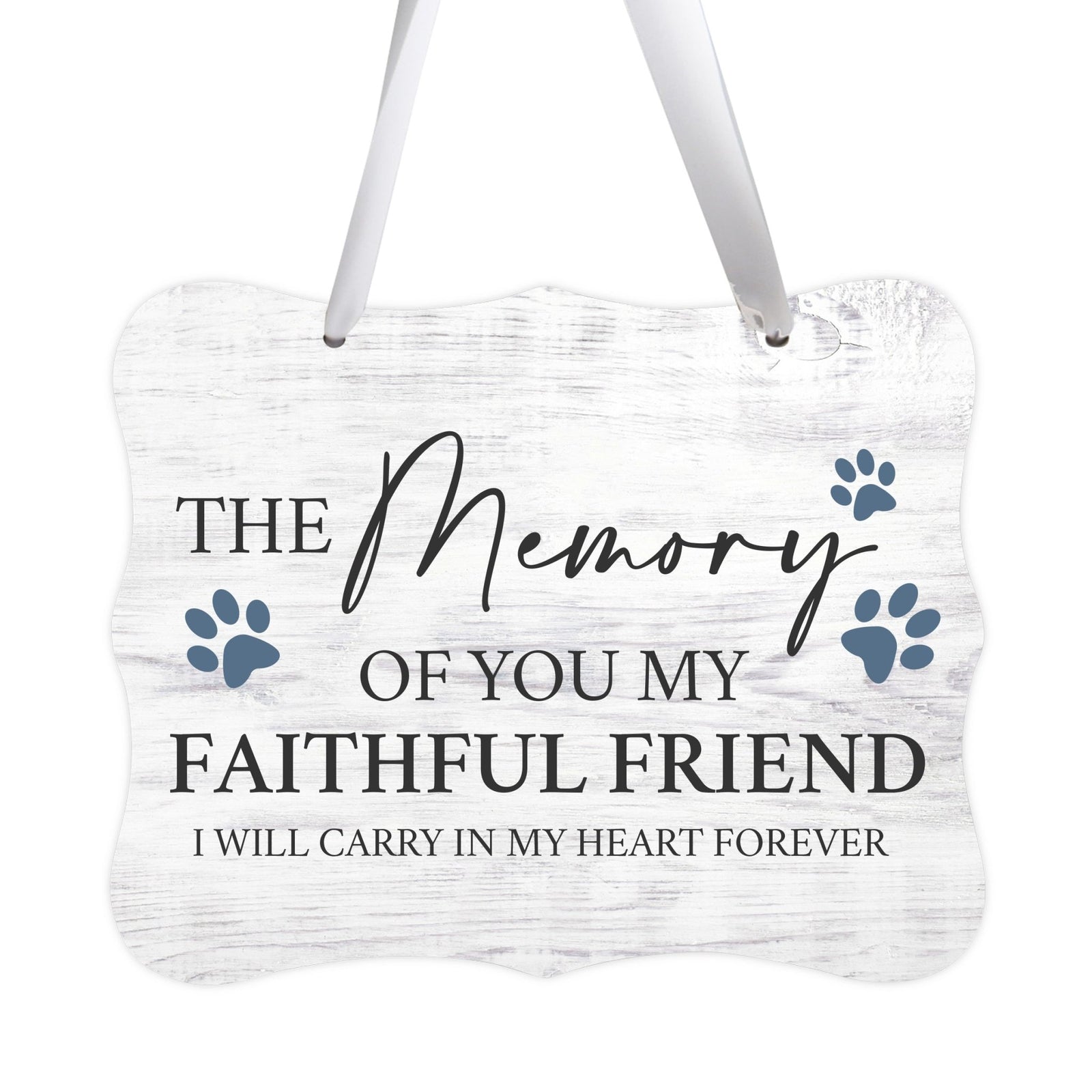 Inspirational Hanging Ribbon Wall Sign for Pet - LifeSong Milestones