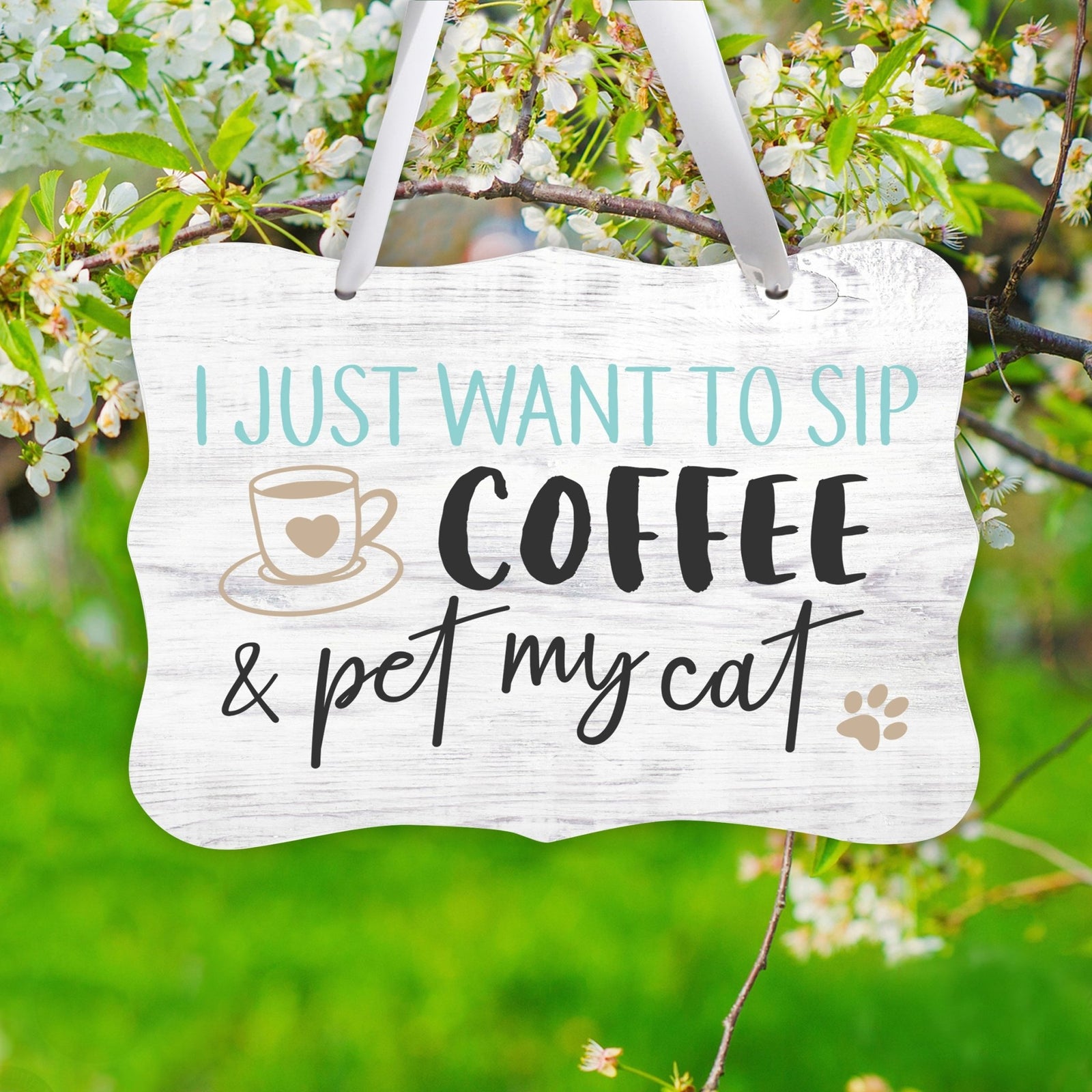 Inspirational Hanging Ribbon Wall Sign for Pet - LifeSong Milestones
