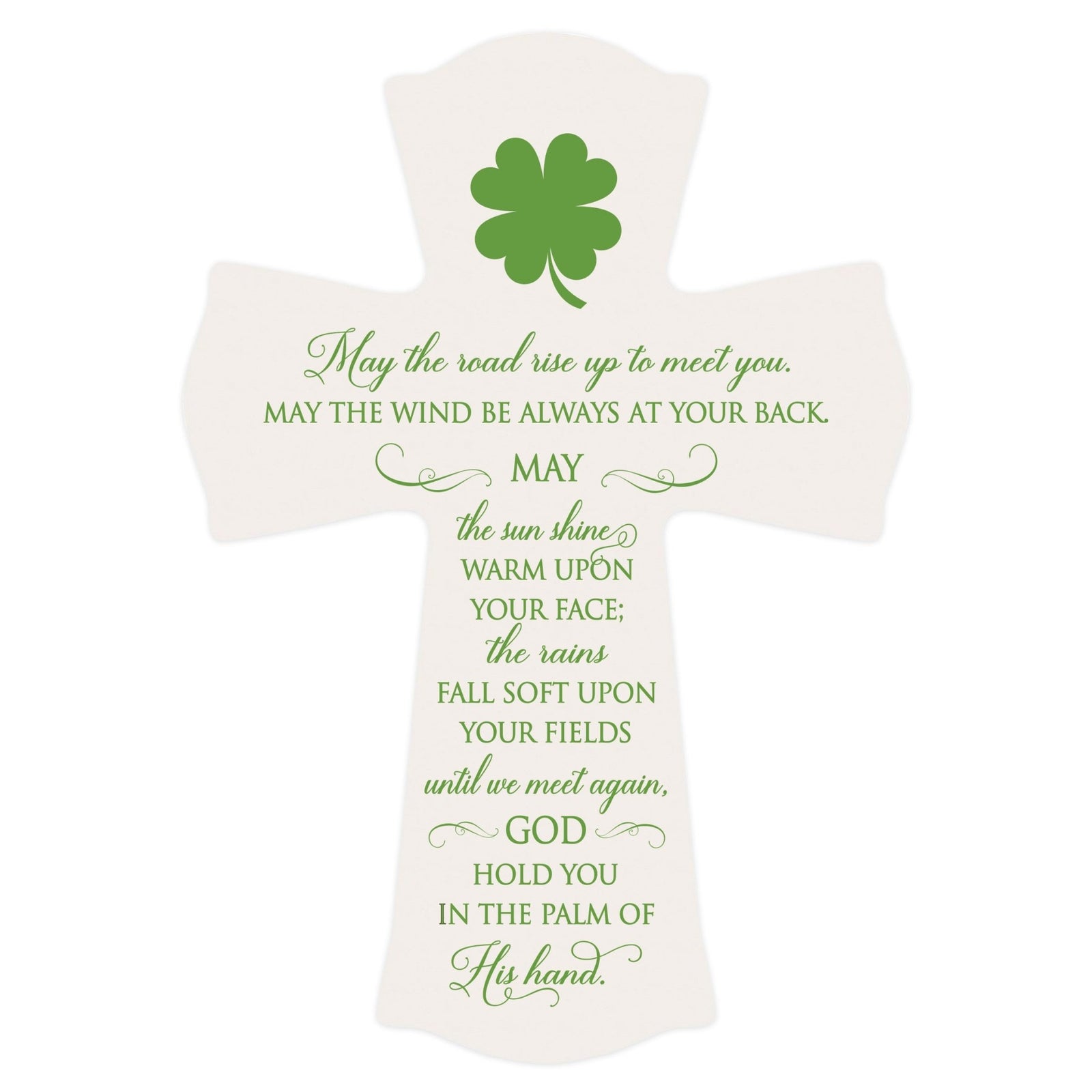 Inspirational Hanging Wooden Prayer Wall Cross Home Decor - LifeSong Milestones