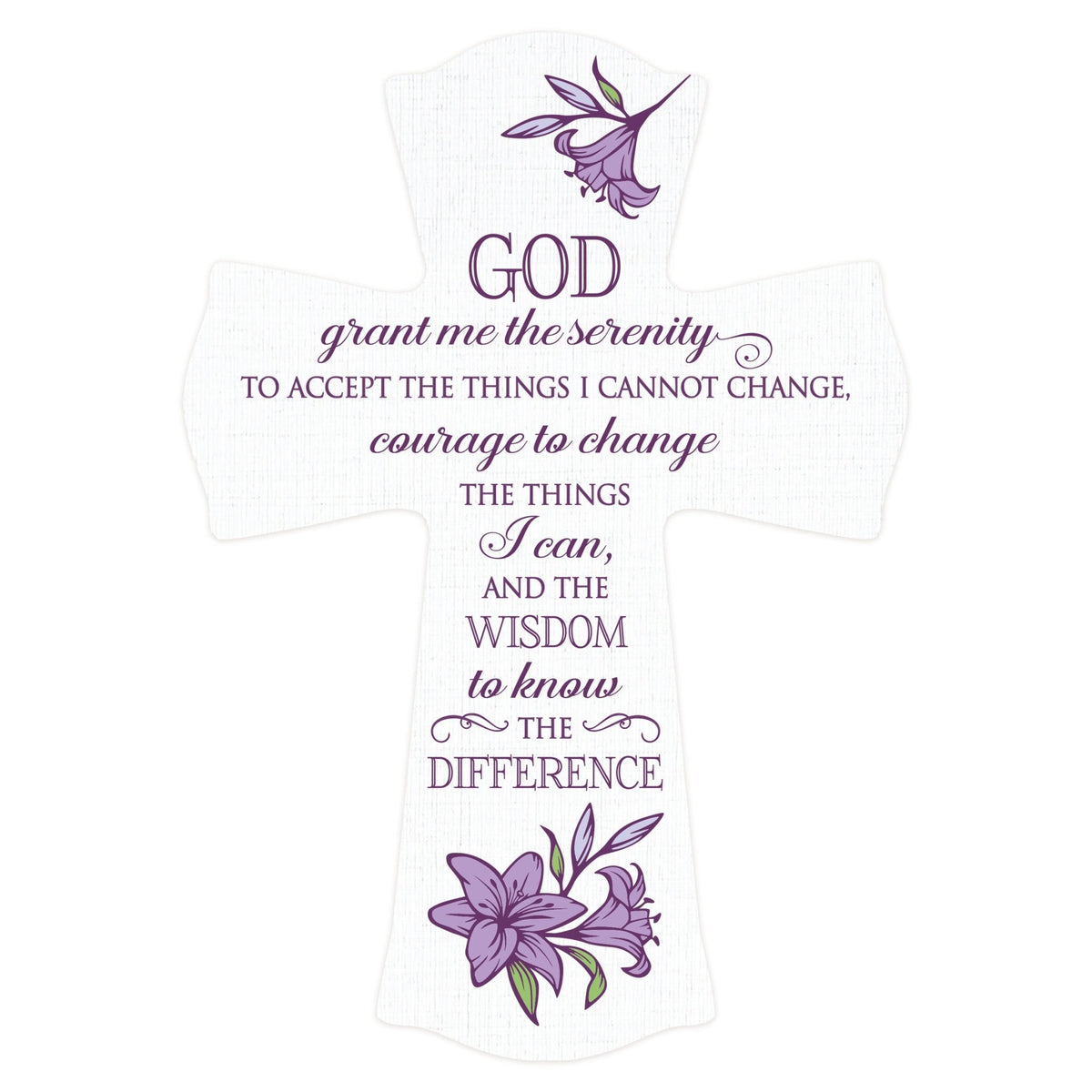 Inspirational Hanging Wooden Prayer Wall Cross Home Decor - LifeSong Milestones