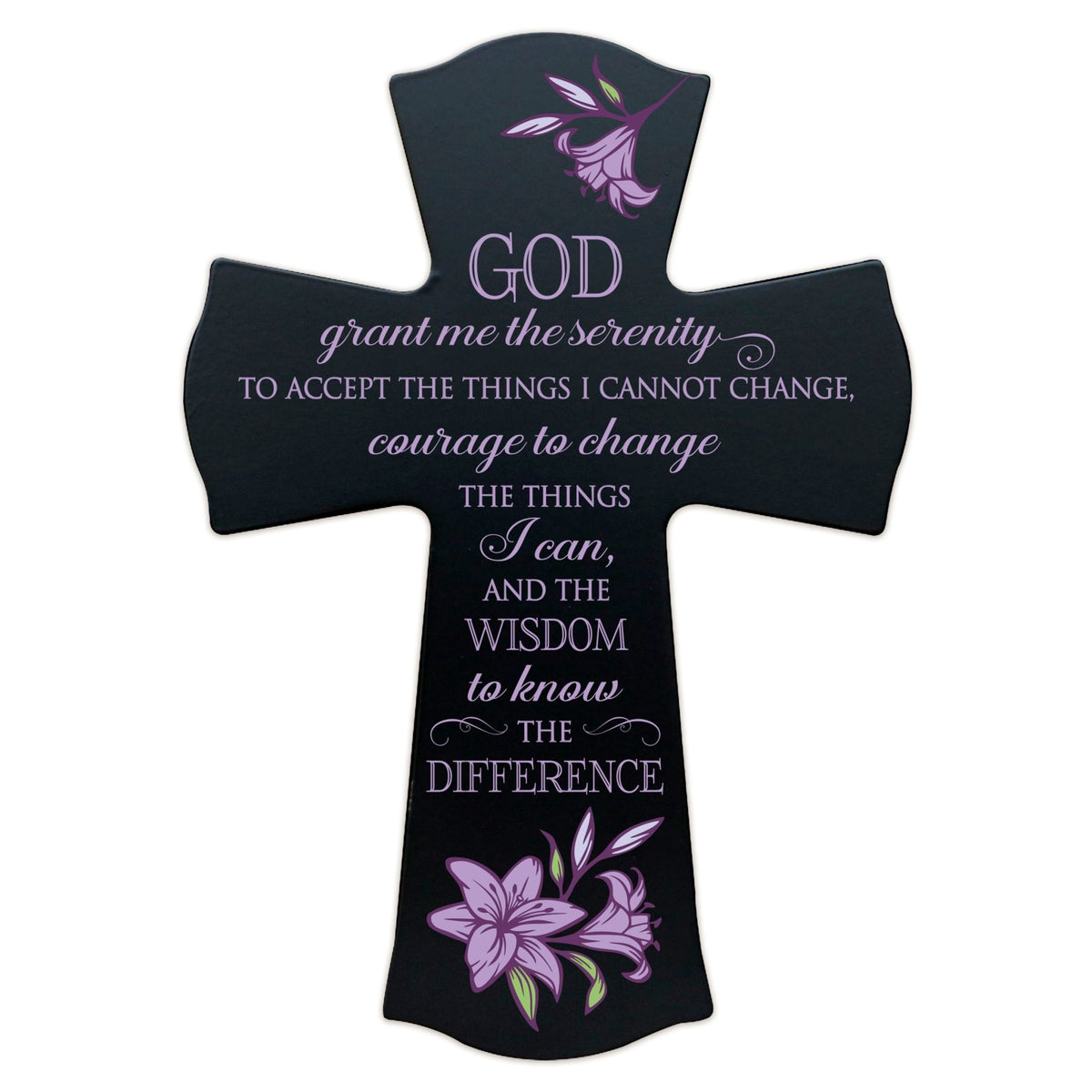 Inspirational Hanging Wooden Prayer Wall Cross Home Decor - LifeSong Milestones