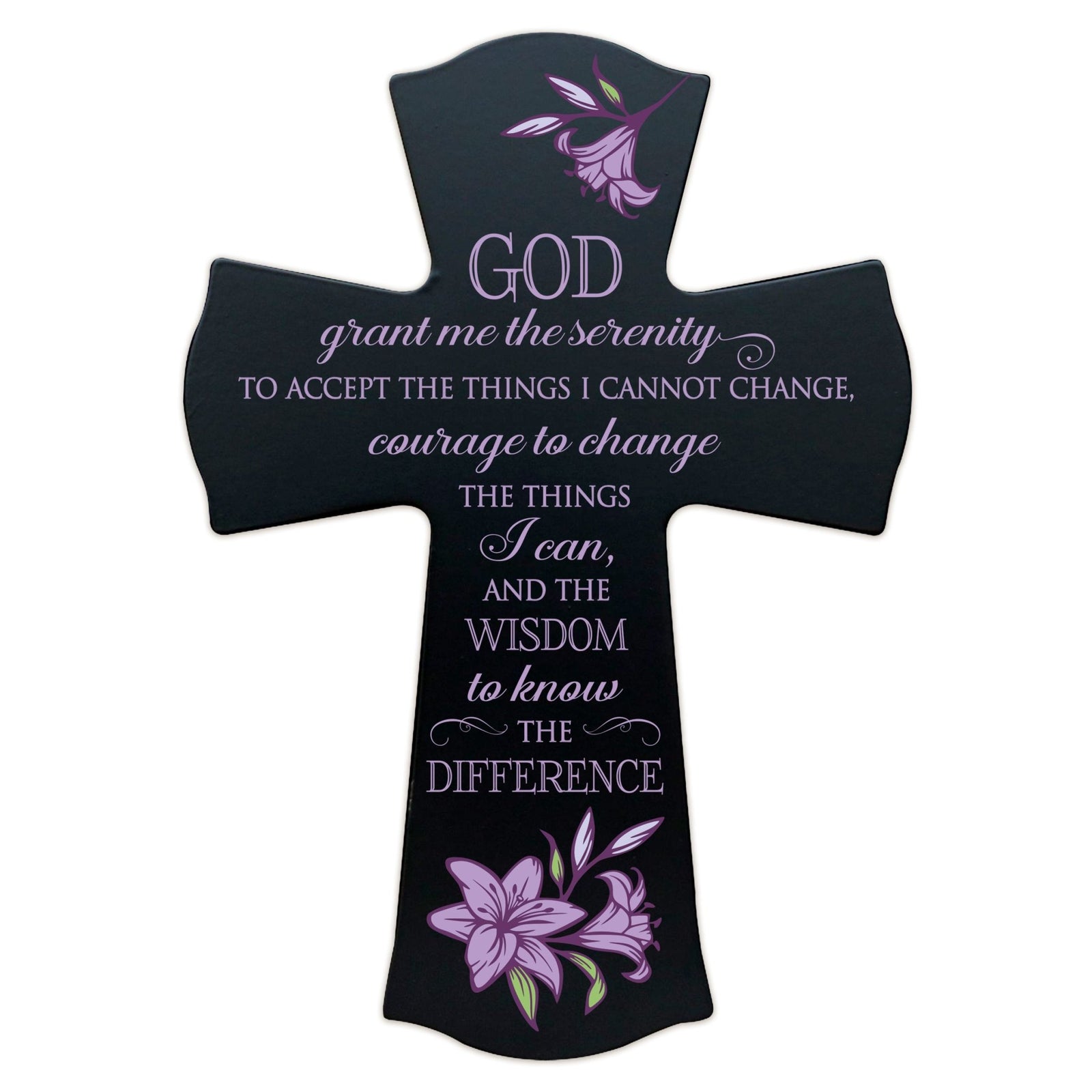 Inspirational Hanging Wooden Prayer Wall Cross Home Decor - LifeSong Milestones