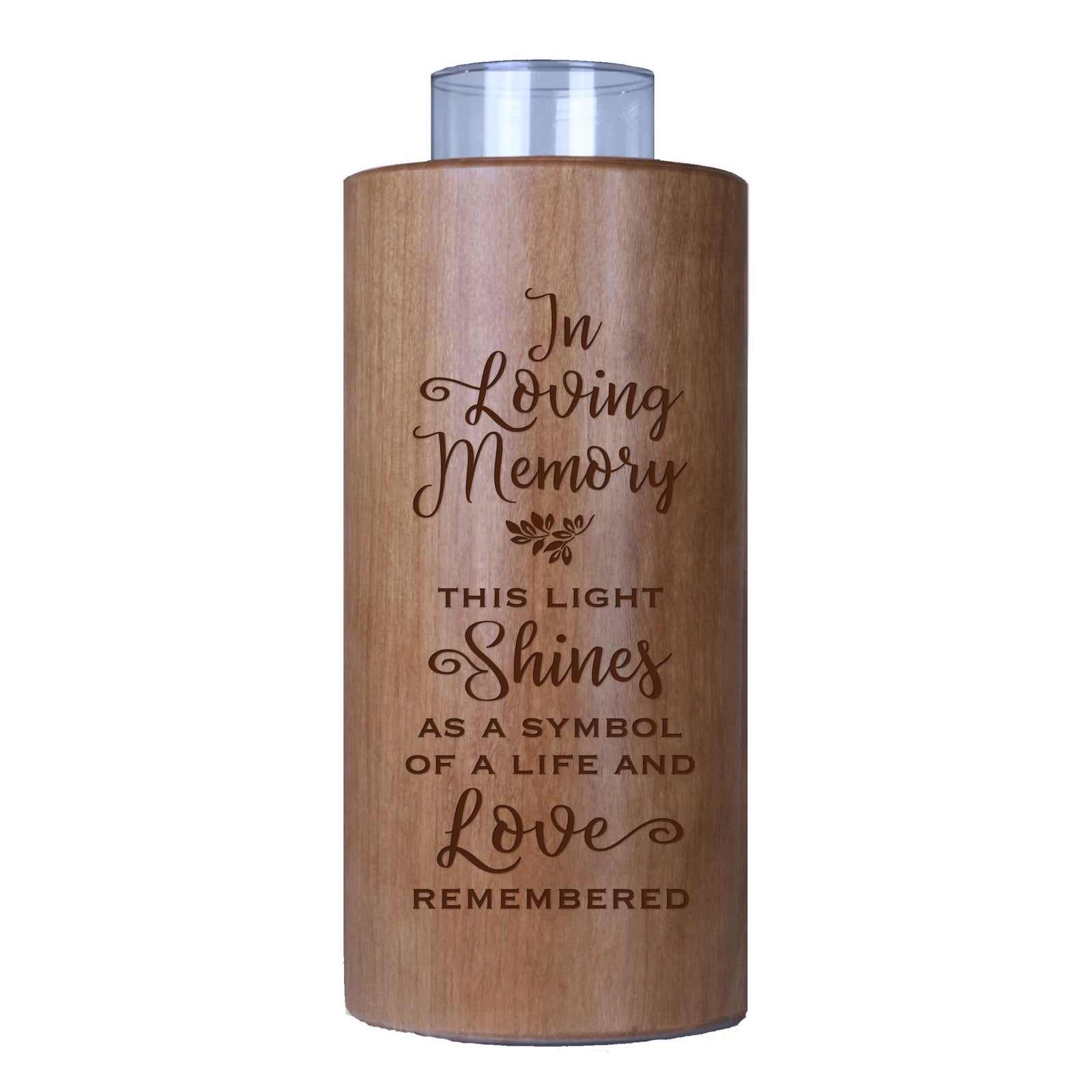 Inspirational Memorial Votive Candle Holder 8in This Light Shines - LifeSong Milestones
