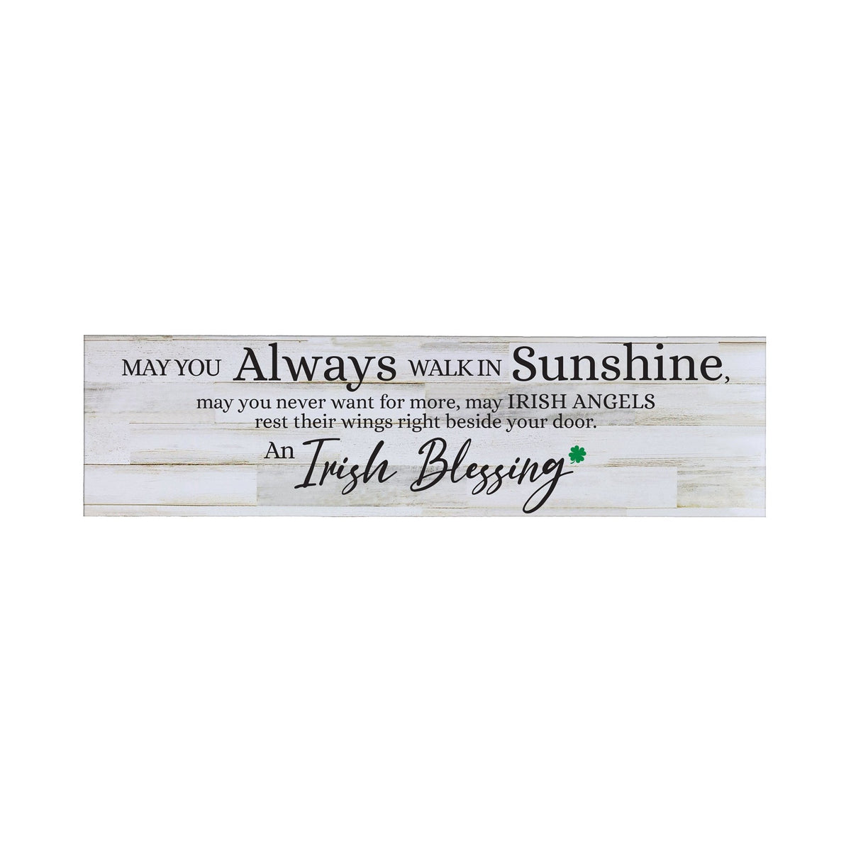 Inspirational Modern Wooden Wall Hanging Plaque 10x40 - May You Always Walk - LifeSong Milestones