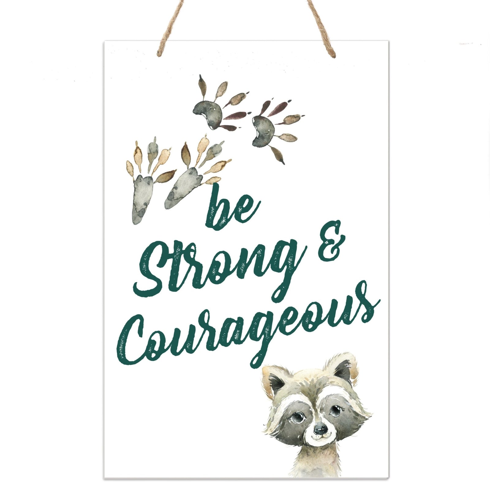 Inspirational Nursery Rope Signs for Boys and Girls - Be Strong - LifeSong Milestones