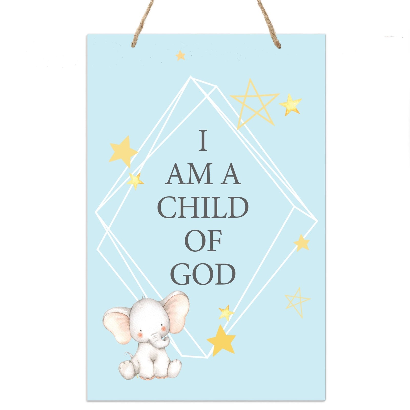 Inspirational Nursery Rope Signs for Boys and Girls - Child of God - LifeSong Milestones