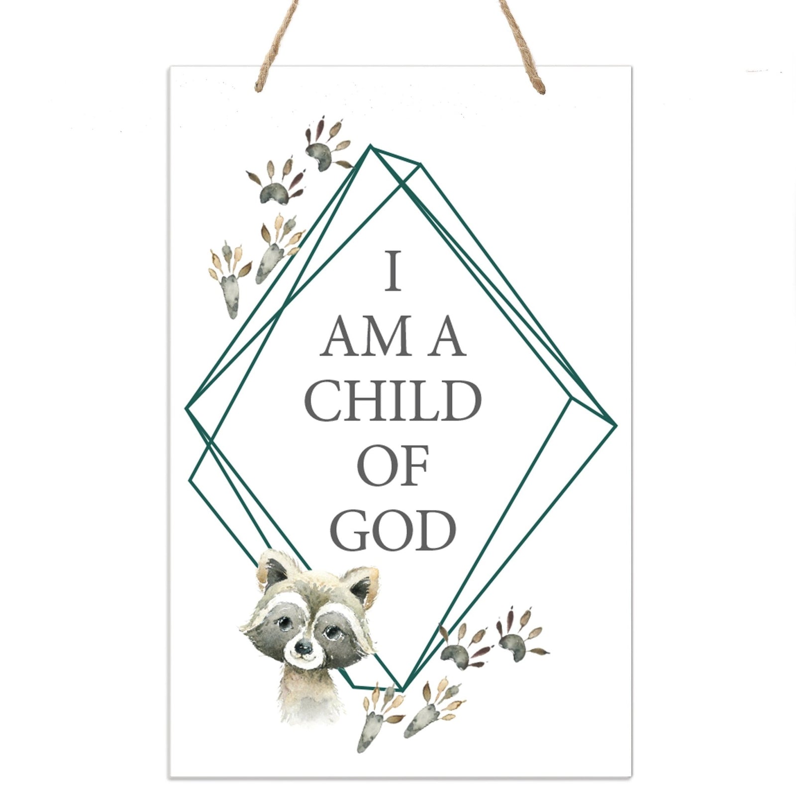 Inspirational Nursery Rope Signs for Boys and Girls - Child of God - LifeSong Milestones
